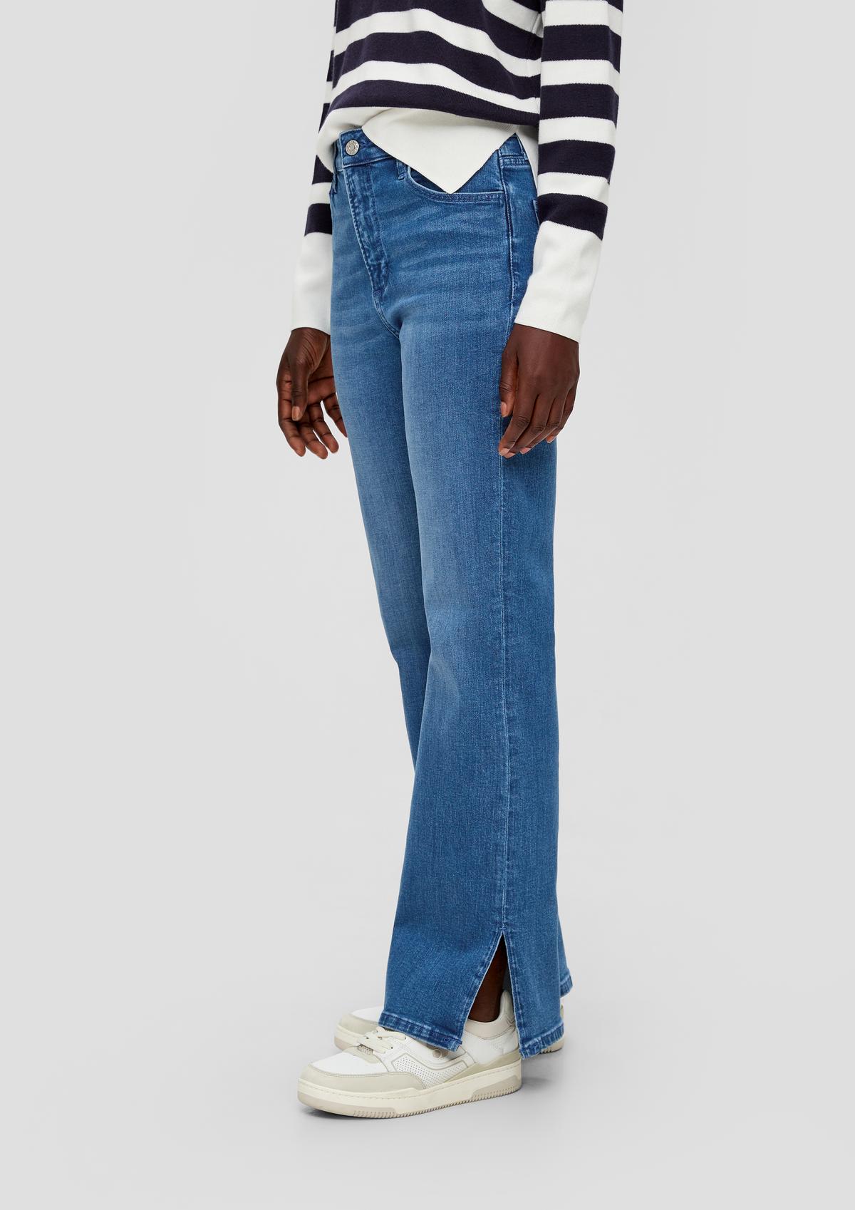 Jeans hlače Selina / kroj Slim Fit / High Rise / razširjene hlačnice