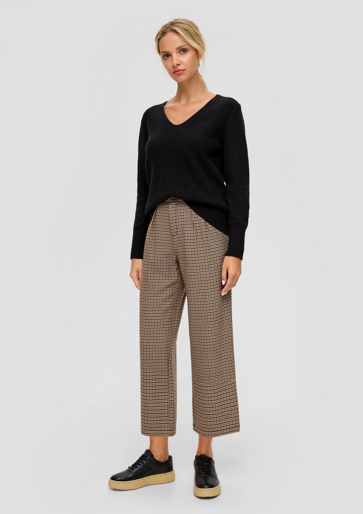 Regular fit: culottes with waist pleats