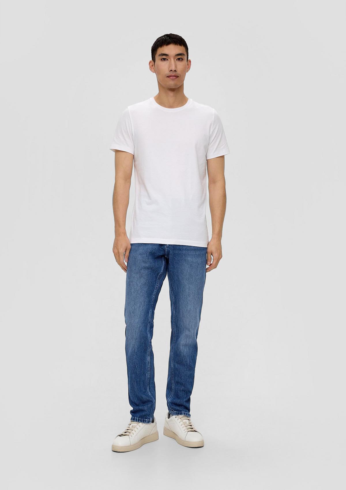 Mauro Jeans / Regular Fit / High Rise / Tapered Leg / Garment Wash