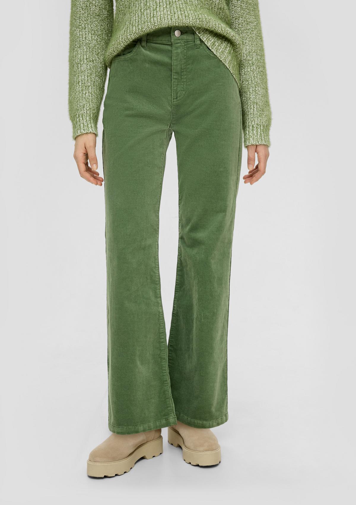s.Oliver Slim: manšestrové kalhoty z bavlněného streče