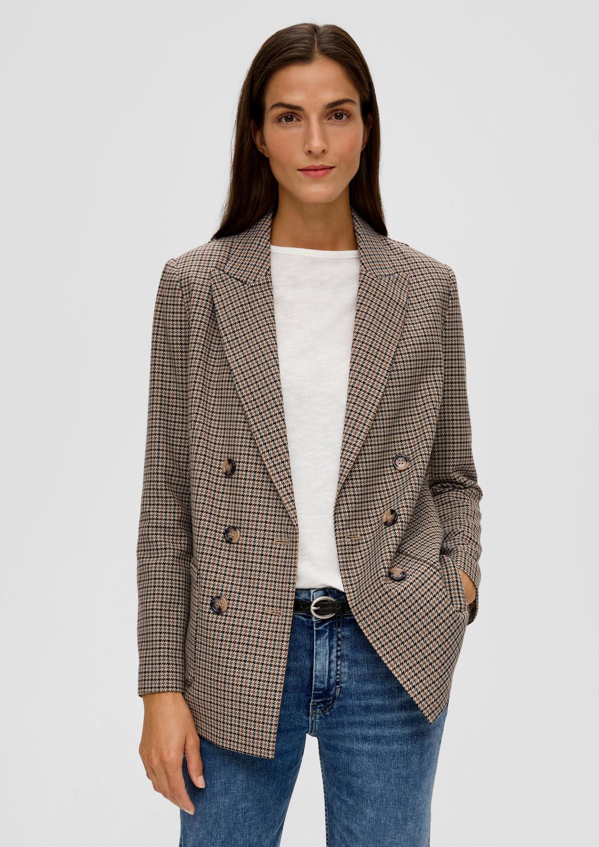 Blazer with all-over pattern
