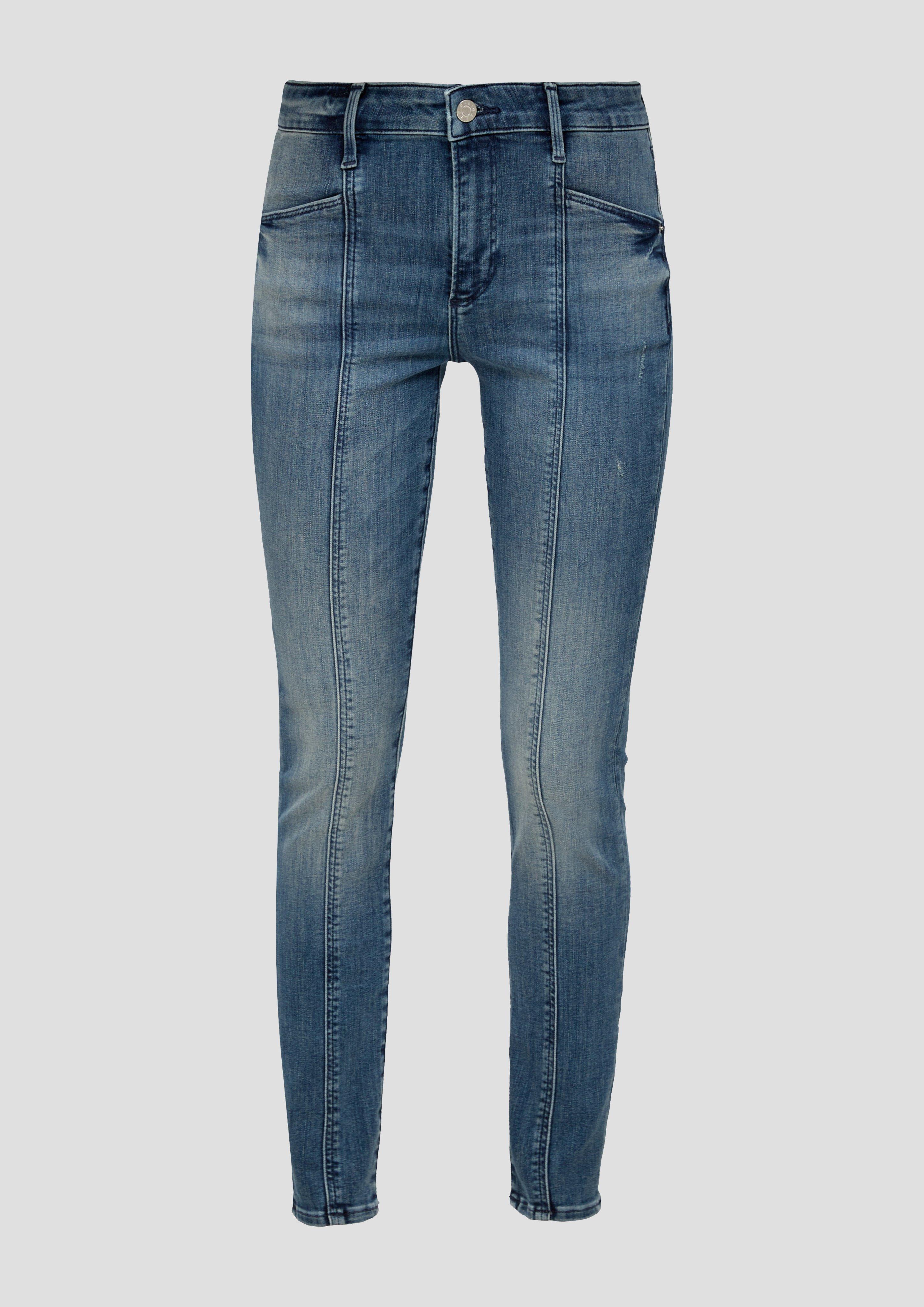 s.Oliver - Jeans / Skinny Fit / High Rise / Skinny Leg, Damen, blau