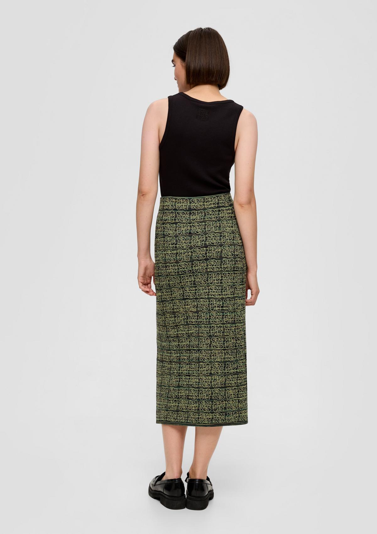 s.Oliver Skirt with a jacquard pattern