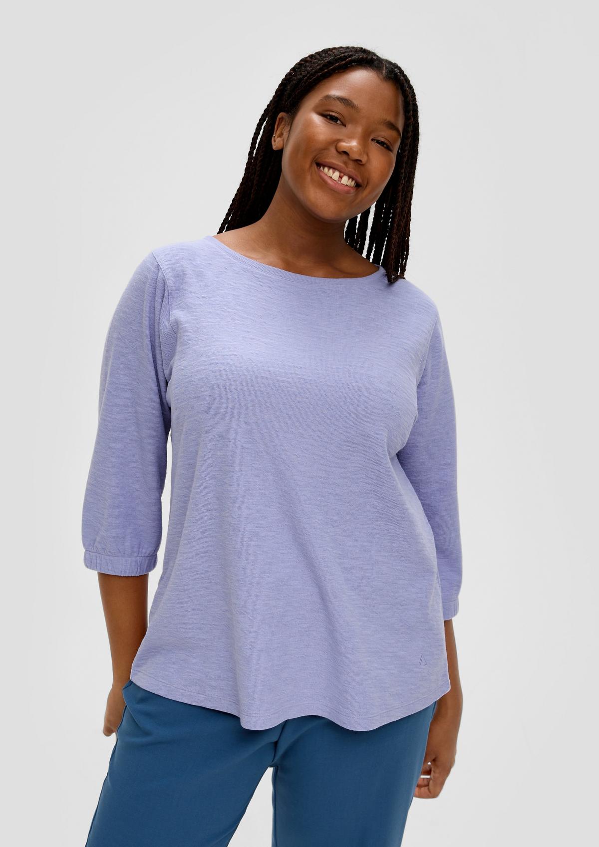 s.Oliver Top with a slub texture