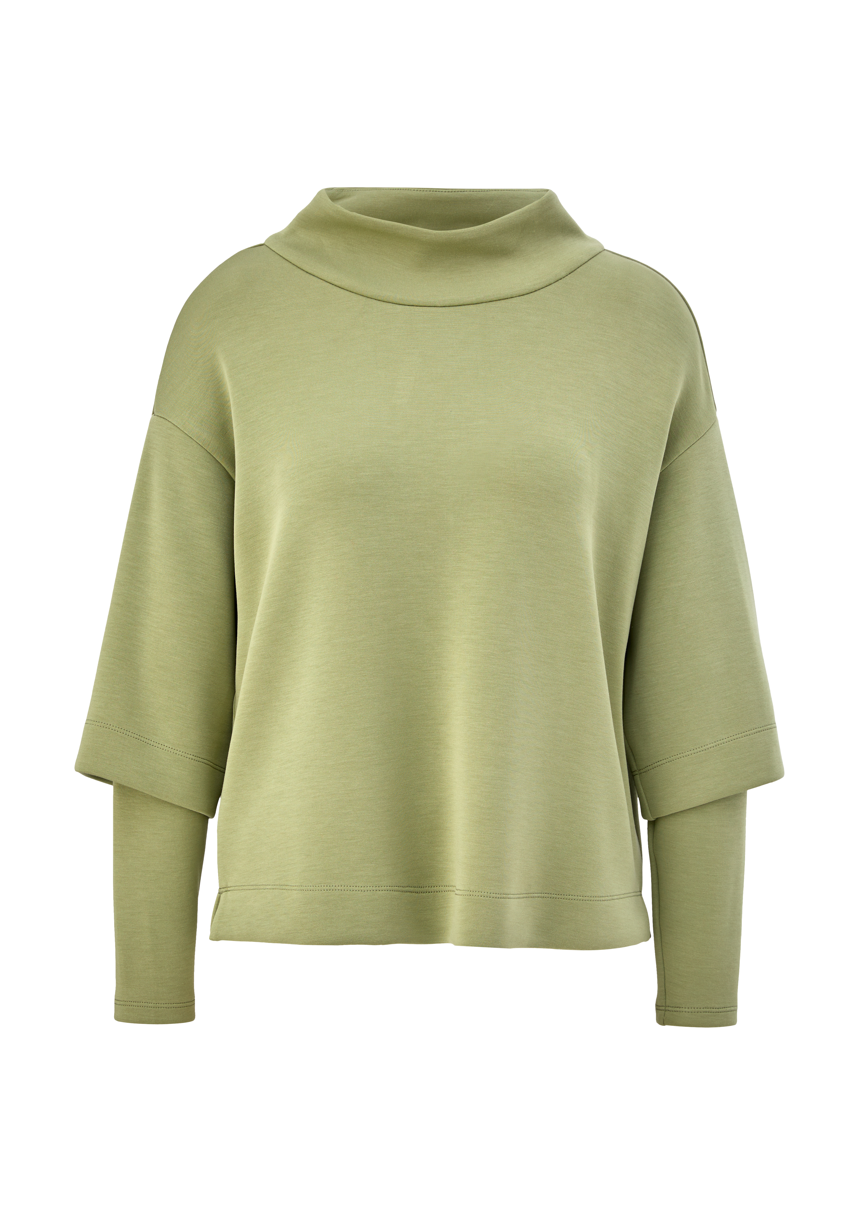 s.Oliver - Sweatshirt in Scuba-Qualität, Damen, grün