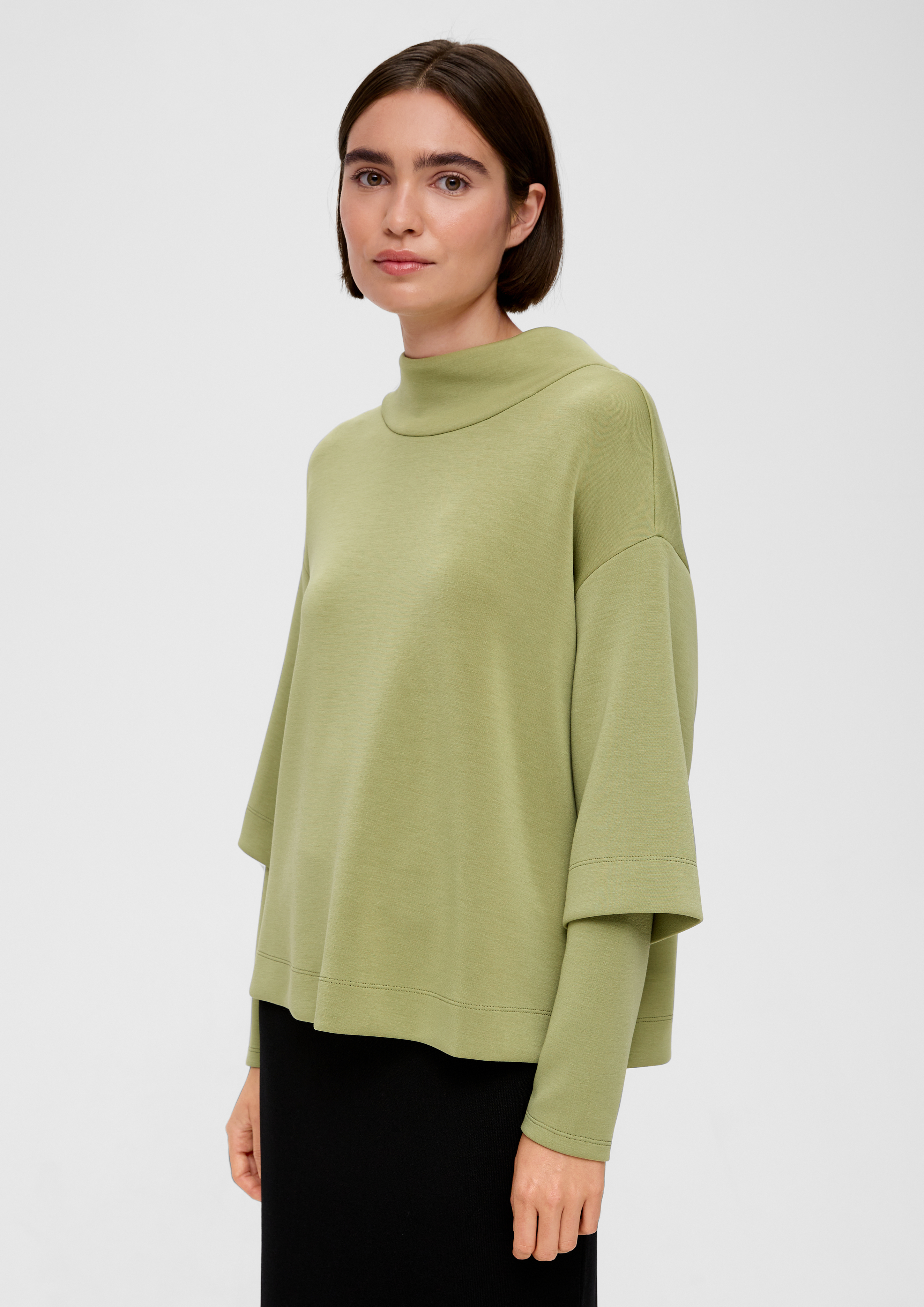 Sweatshirt in scuba fabric nature s.Oliver