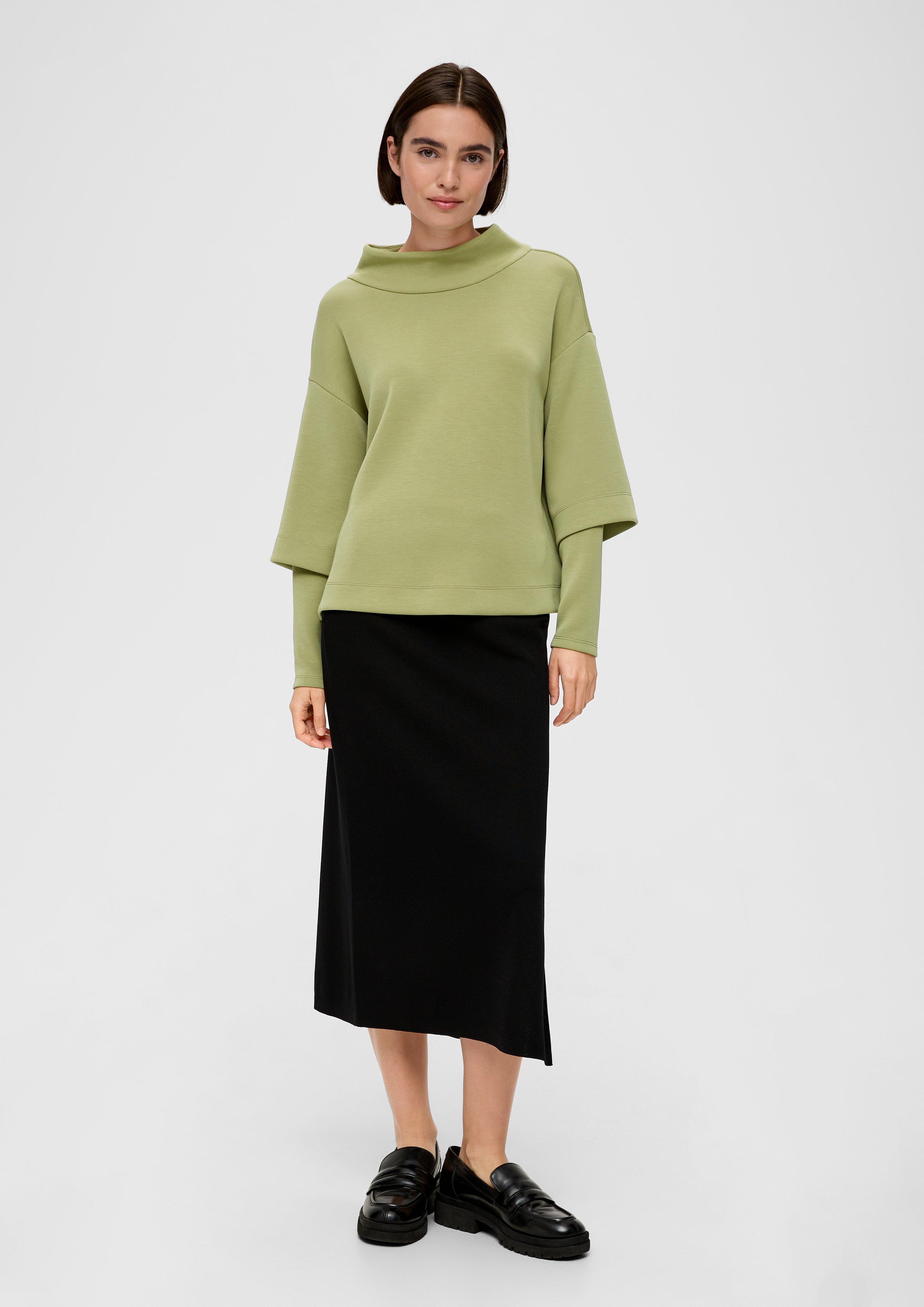 Sweatshirt in scuba fabric nature s.Oliver