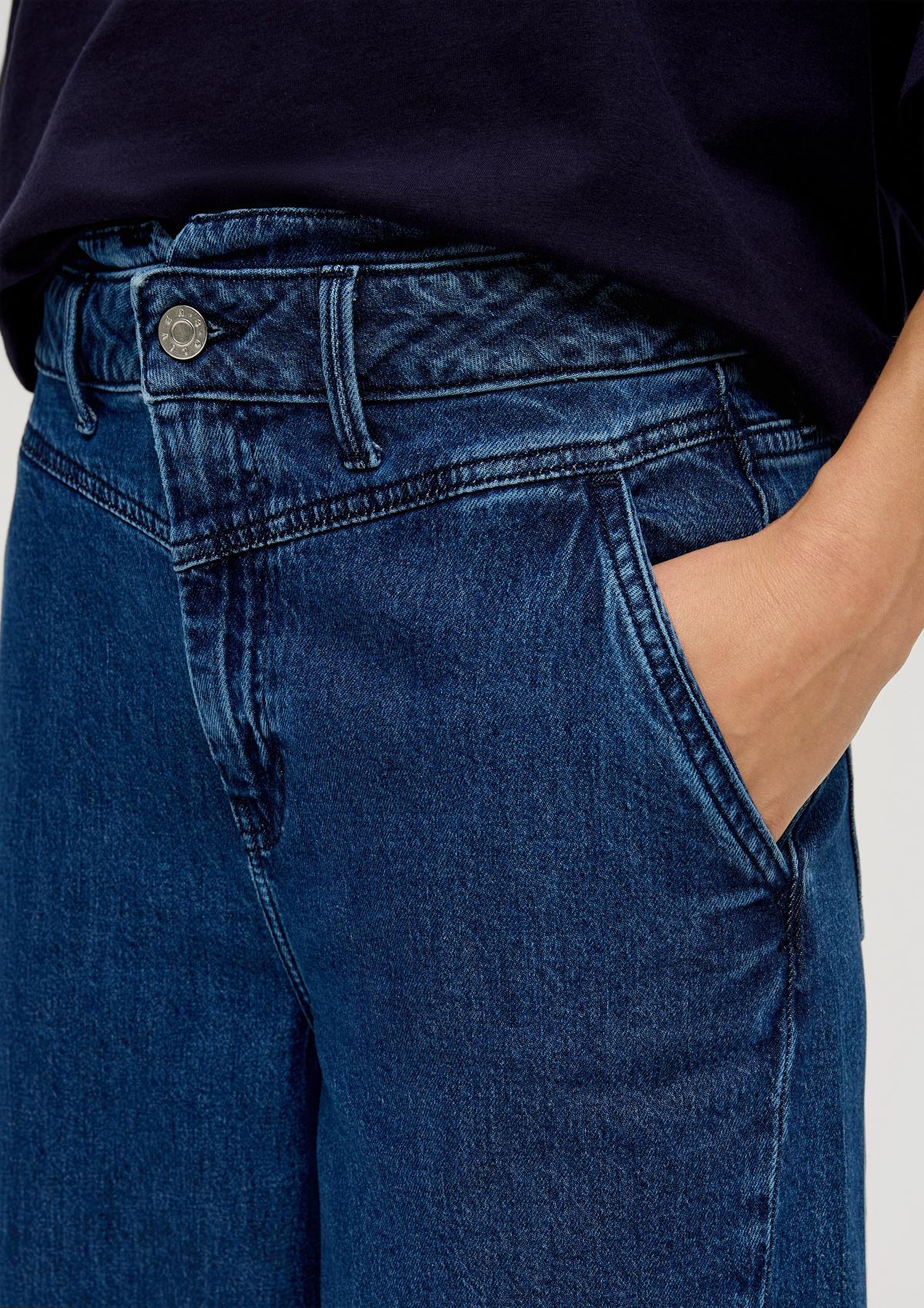 s.Oliver Členkové džínsy/Regular Fit/vysoký pás/sudovité nohavice