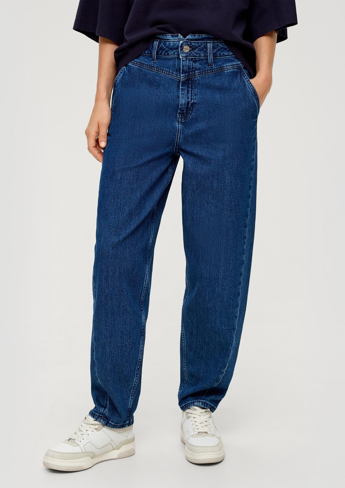 s.Oliver Členkové džínsy/Regular Fit/vysoký pás/sudovité nohavice