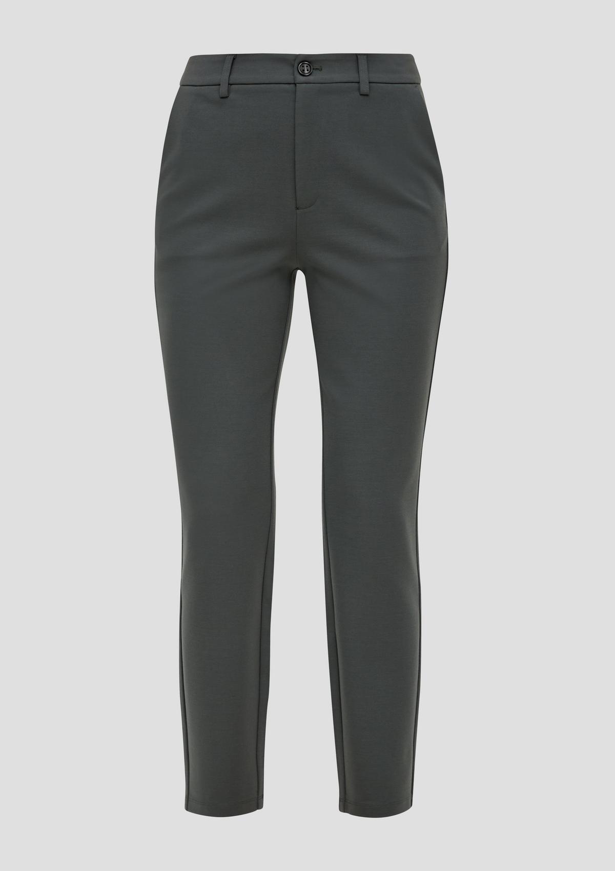 s.Oliver Cigarette: Heavy jersey trousers