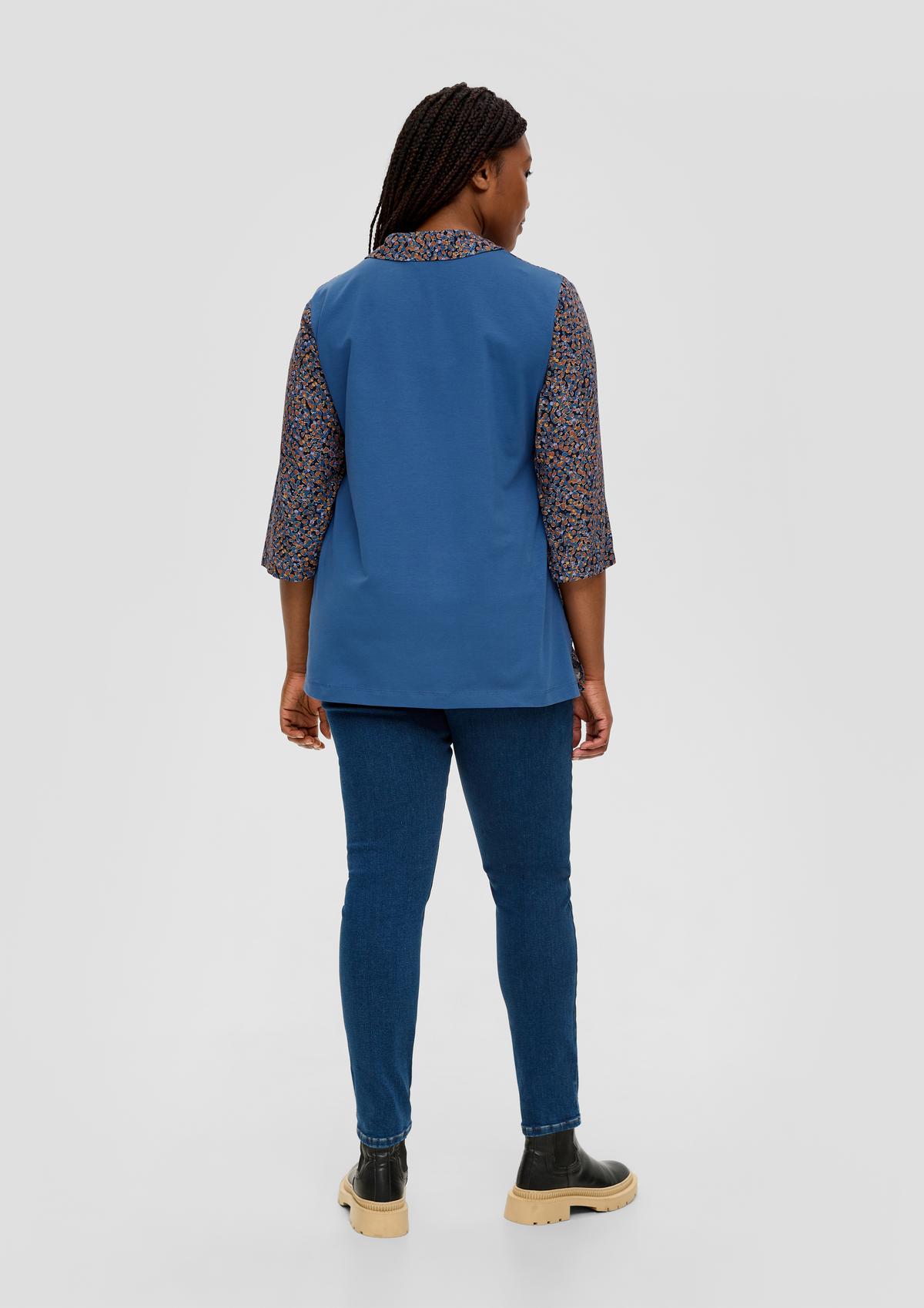 s.Oliver Long sleeve blouse in a mix of materials