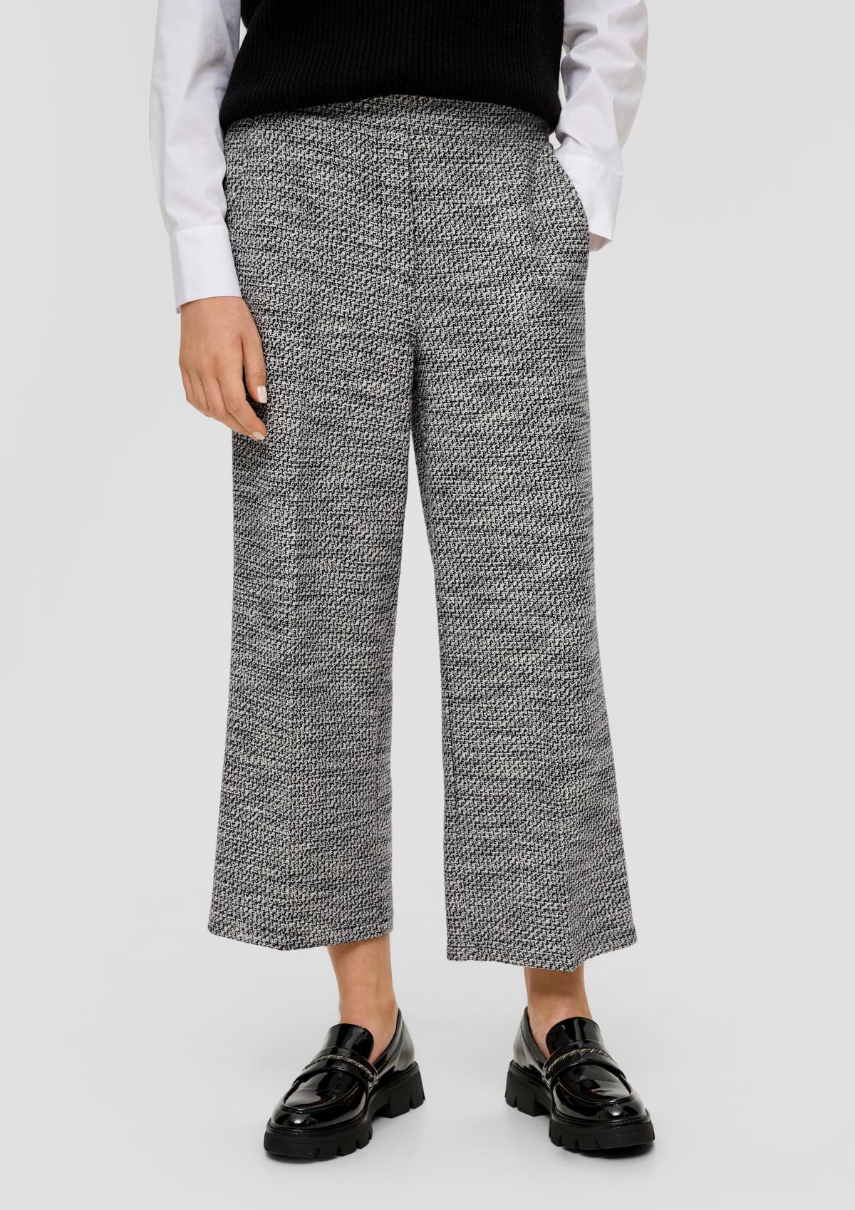 s.Oliver Regular : jupe-culotte à motif texturé