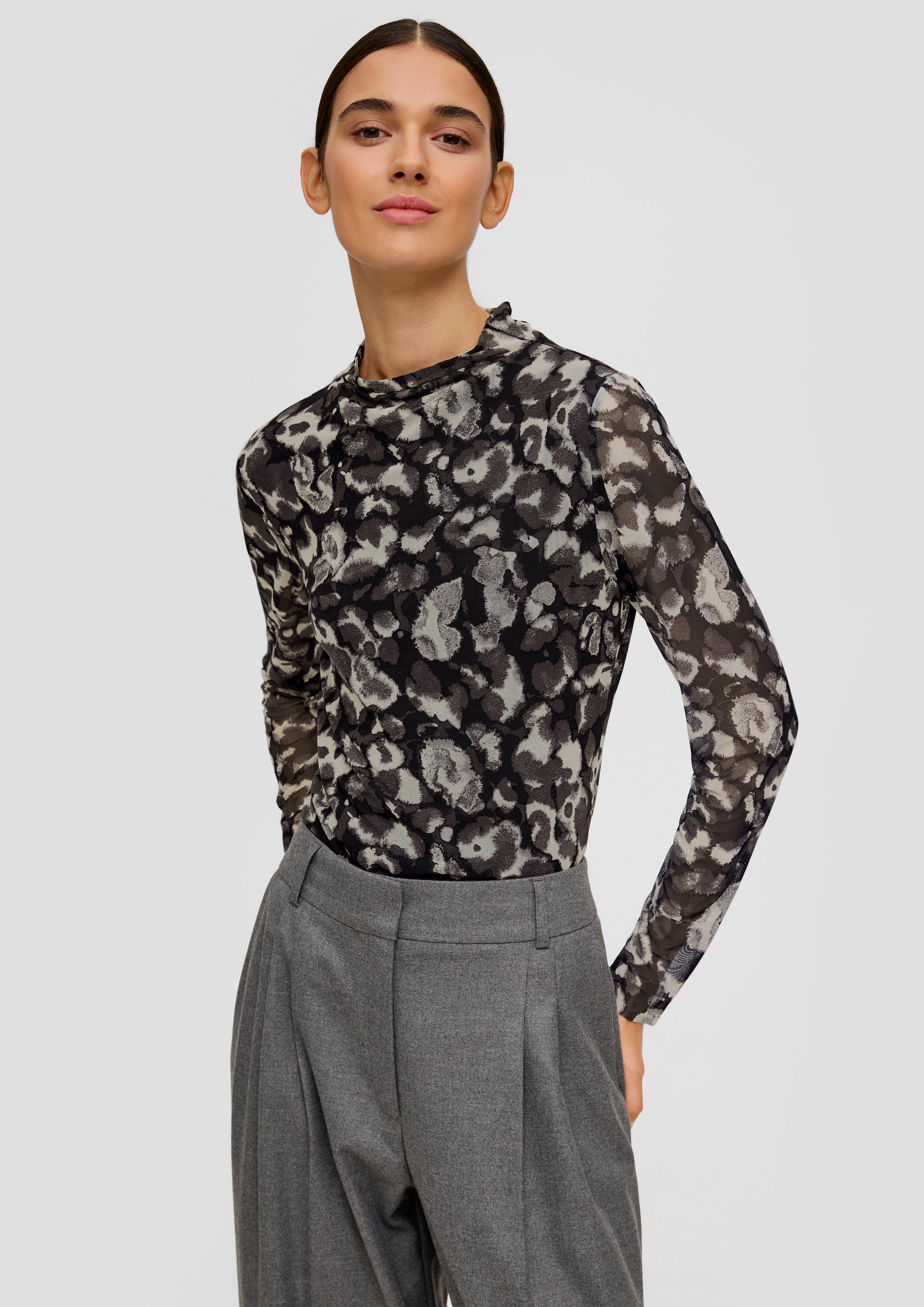 Longsleeve mit integriertem Top - anthrazit | s.Oliver