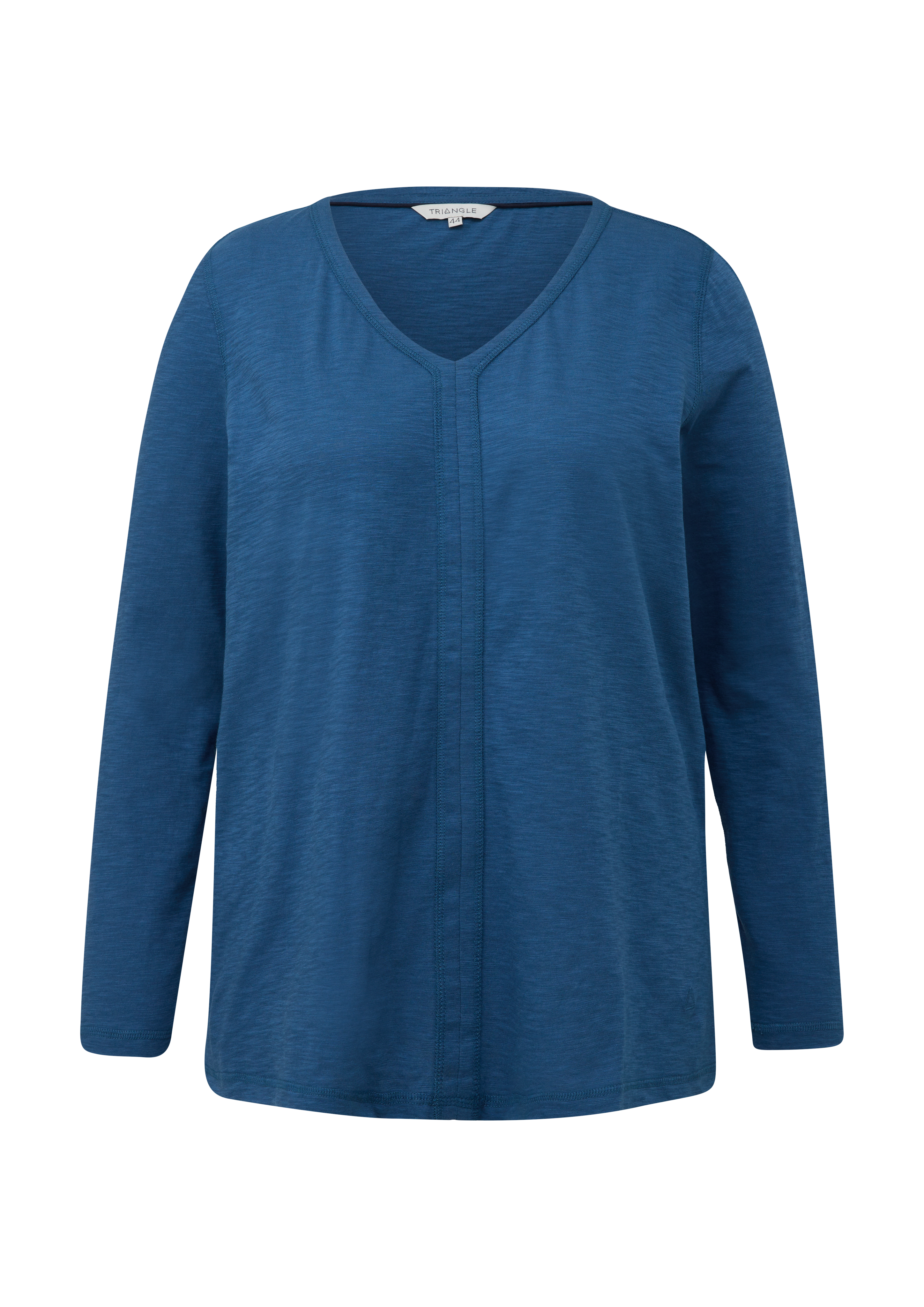 Thumbnail - s.Oliver - Longsleeve mit Teilungsnaht, Damen, blau