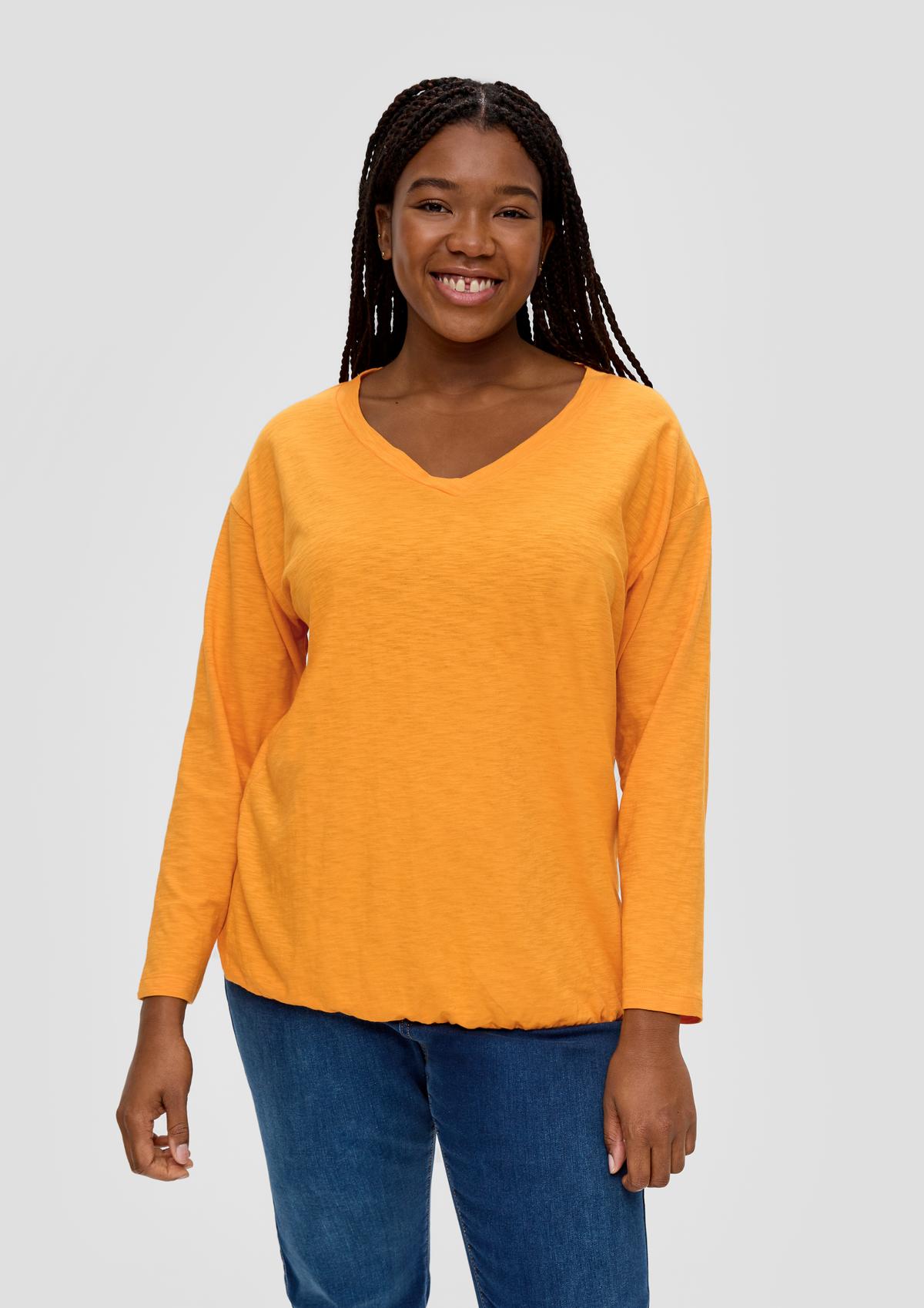 s.Oliver Long sleeve top with an elasticated hem