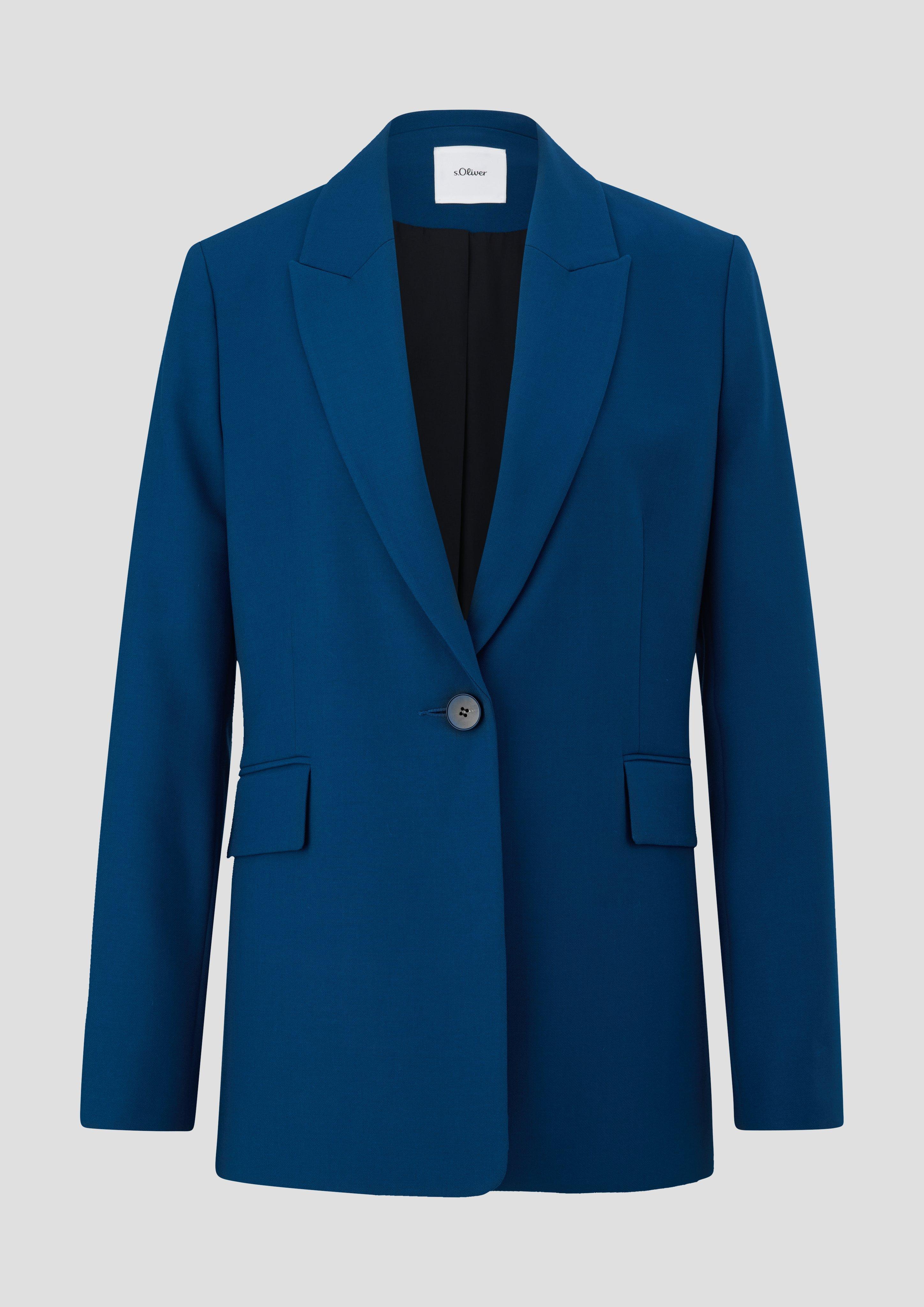 s.Oliver - Blazer im Viskosestretch, Damen, türkis