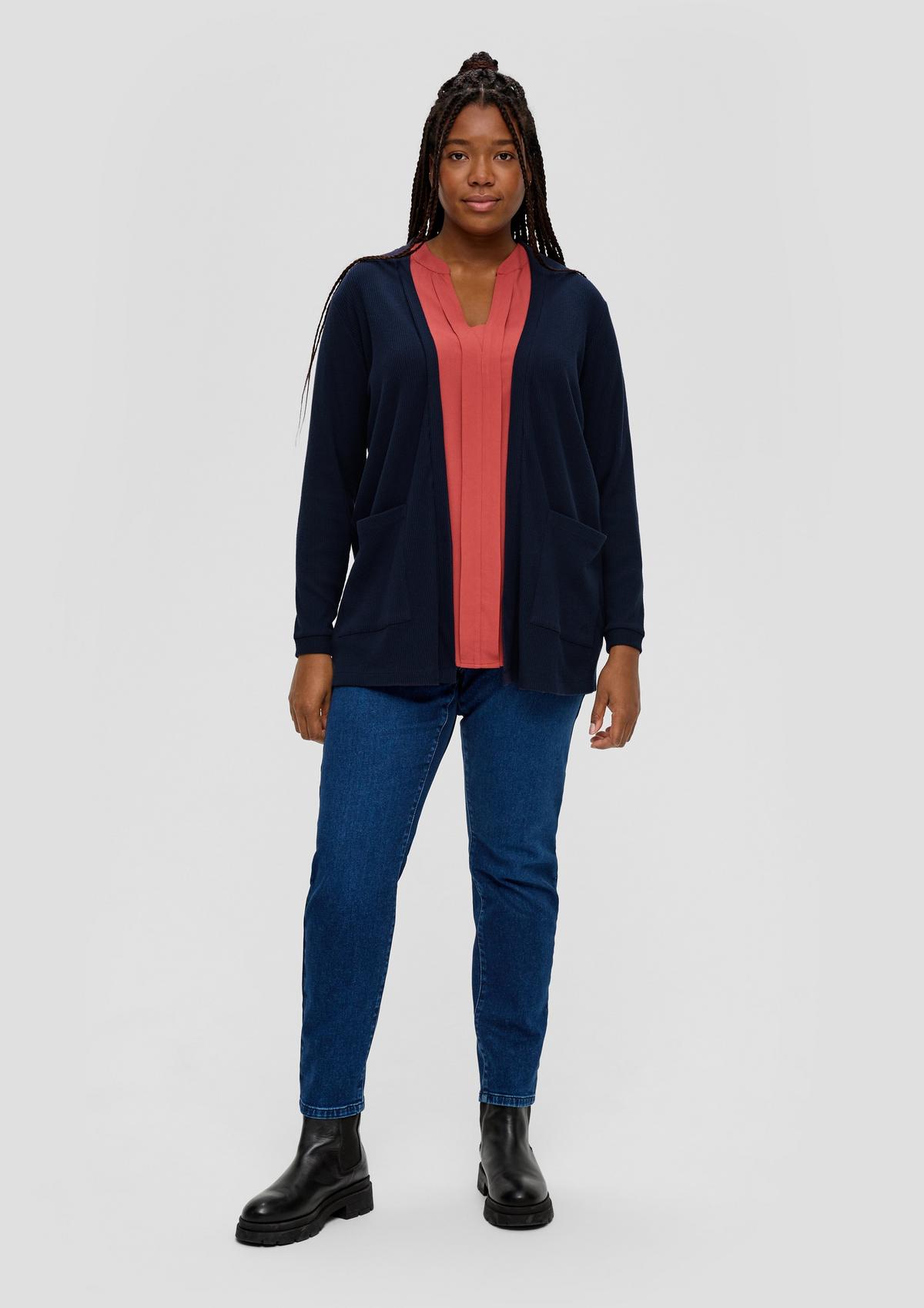 s.Oliver Shirt jacket with a ribbed texture