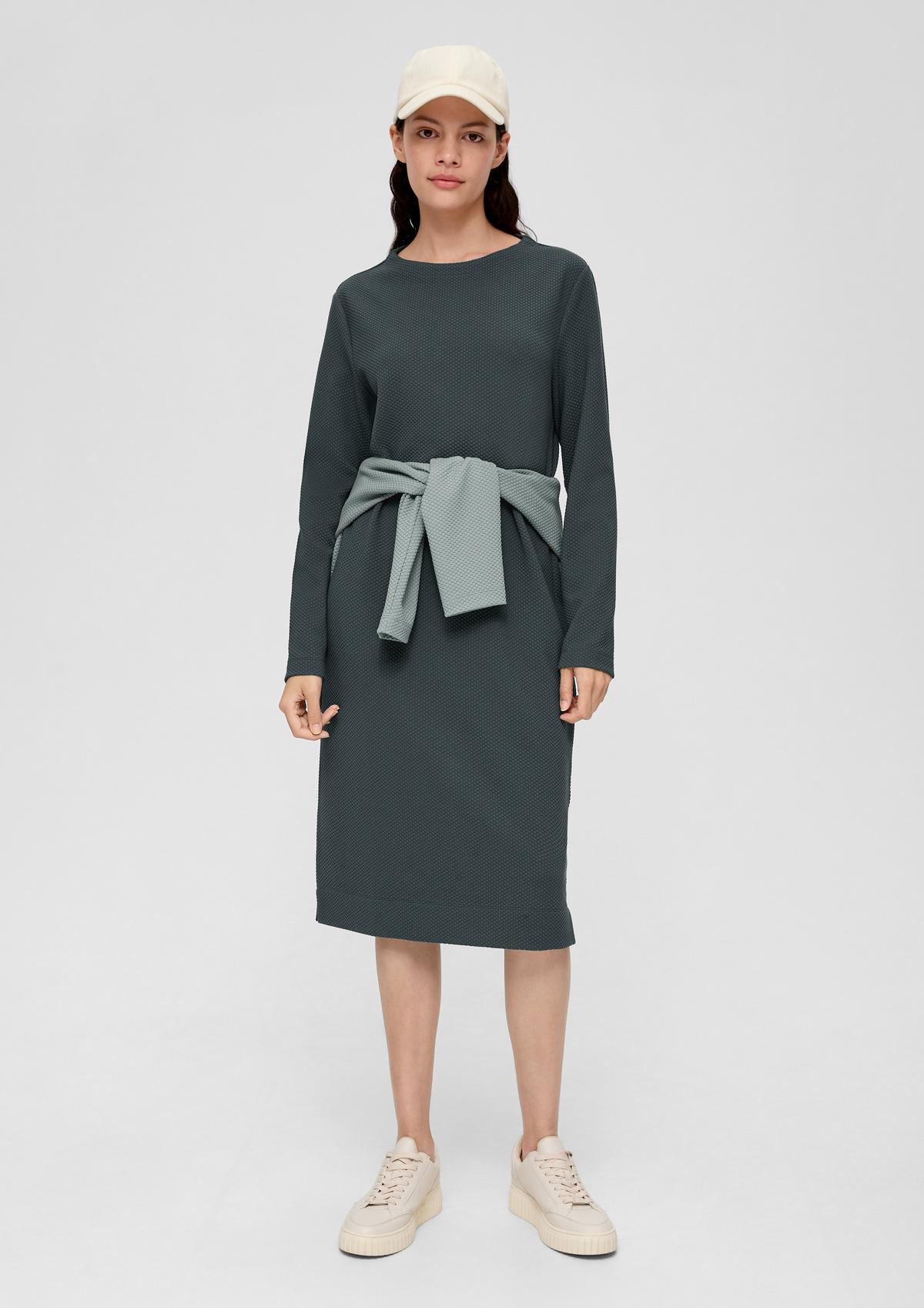s.Oliver Midi-jurk met gestructureerd motief