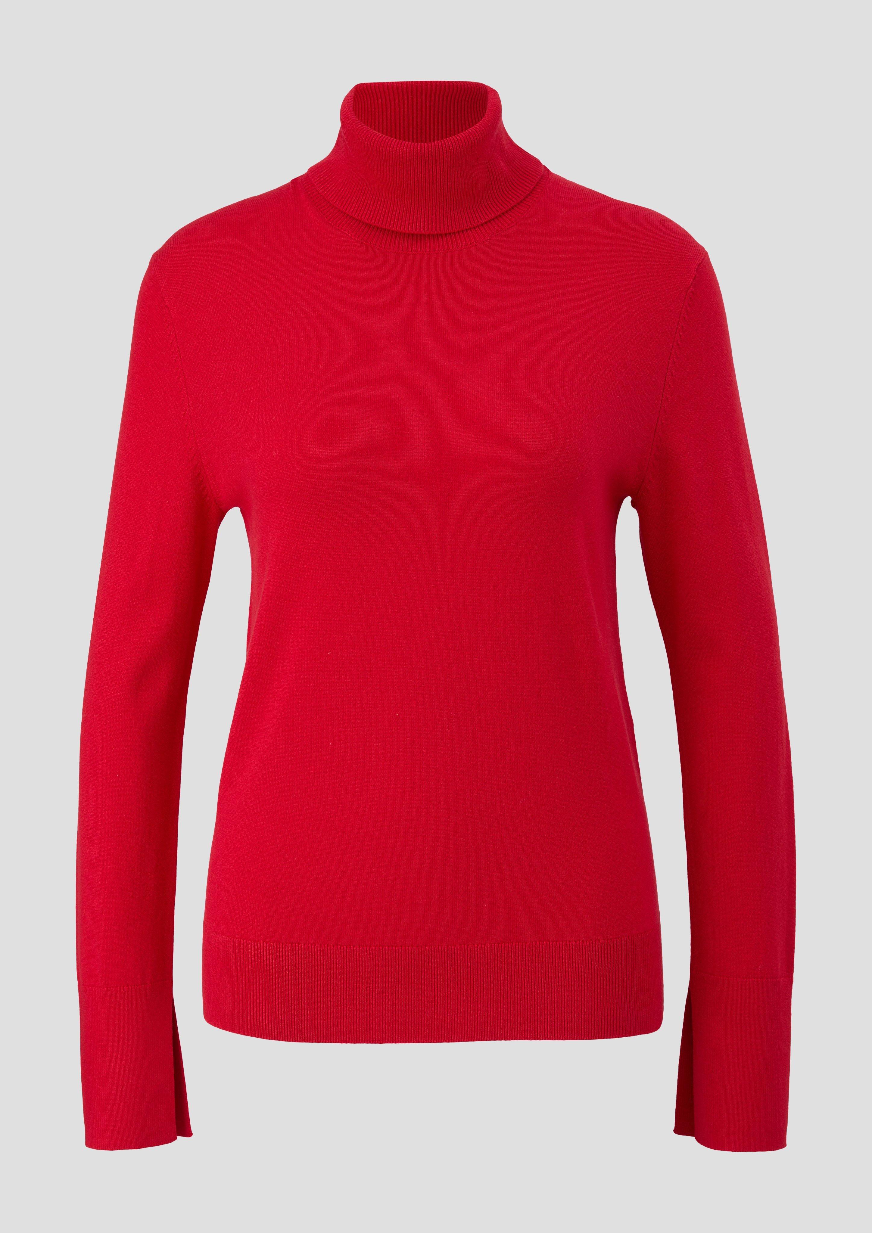 s.Oliver - Strickpullover aus Viskosemix, Damen, rot