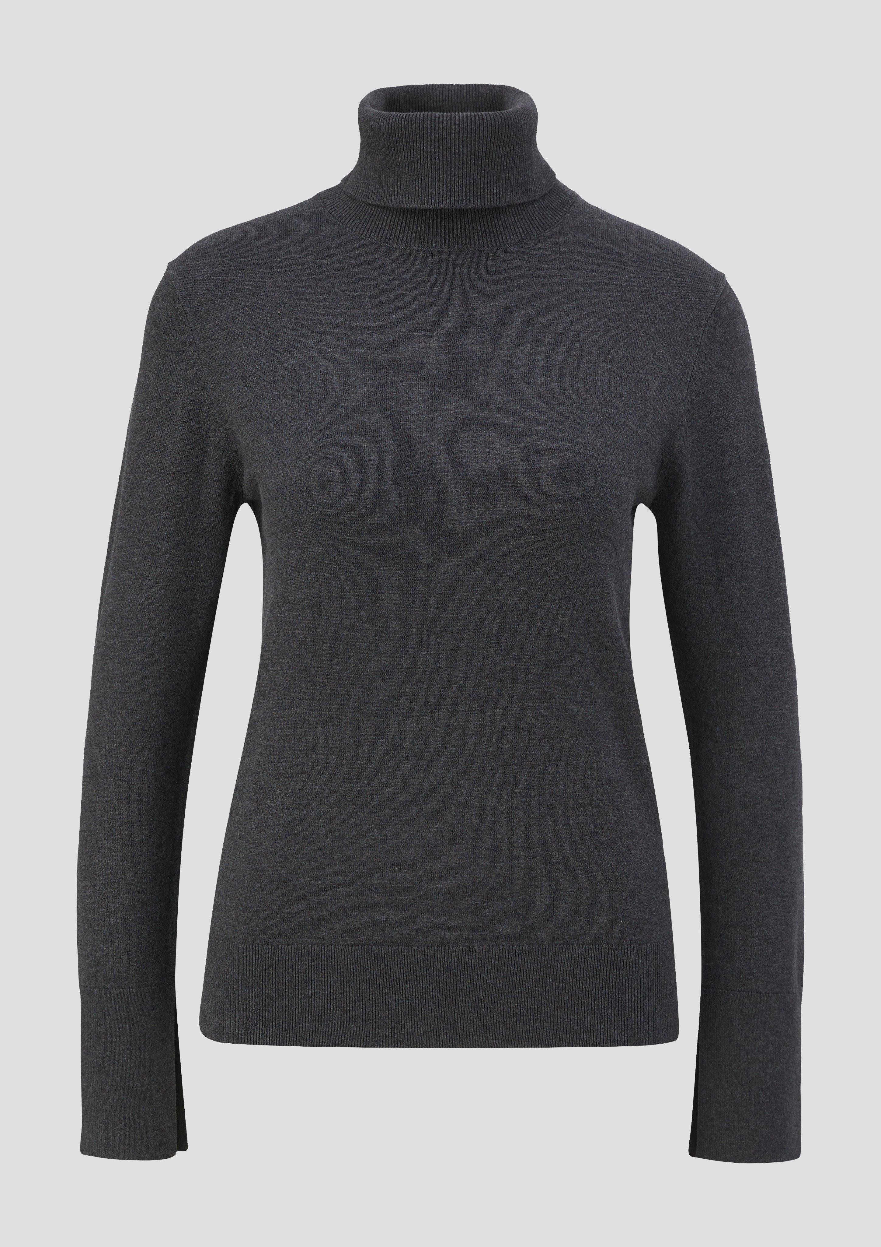 s.Oliver - Strickpullover aus Viskosemix, Damen, grau