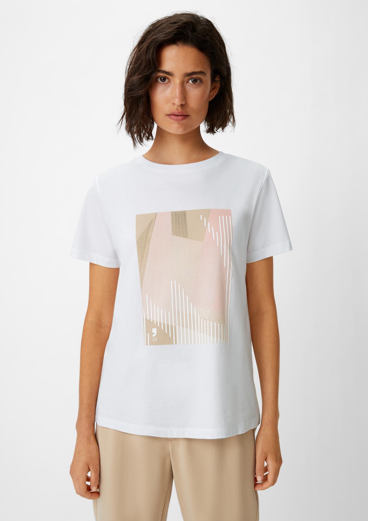 T-shirt made of pure cotton - white | Comma