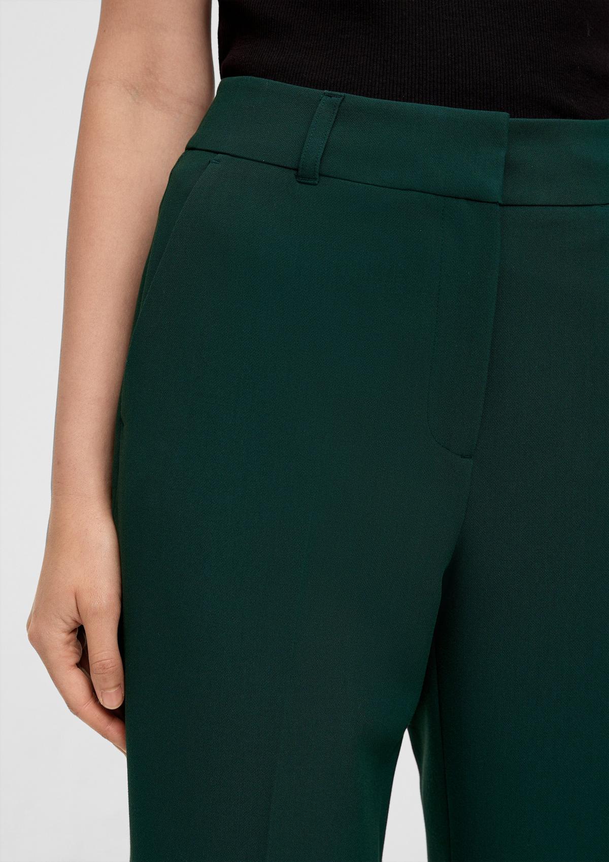 s.Oliver Regular fit: stretch viscose trousers