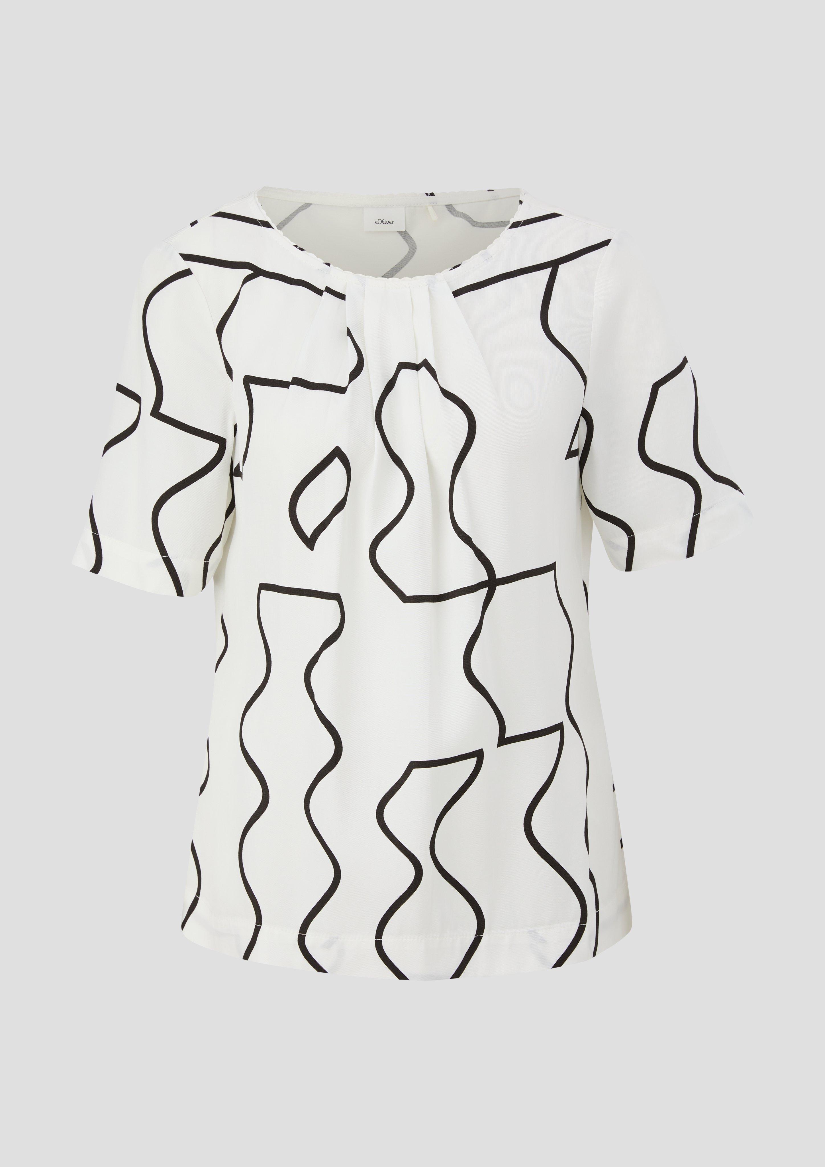 s.Oliver - Bluse aus Viskose, Damen, creme