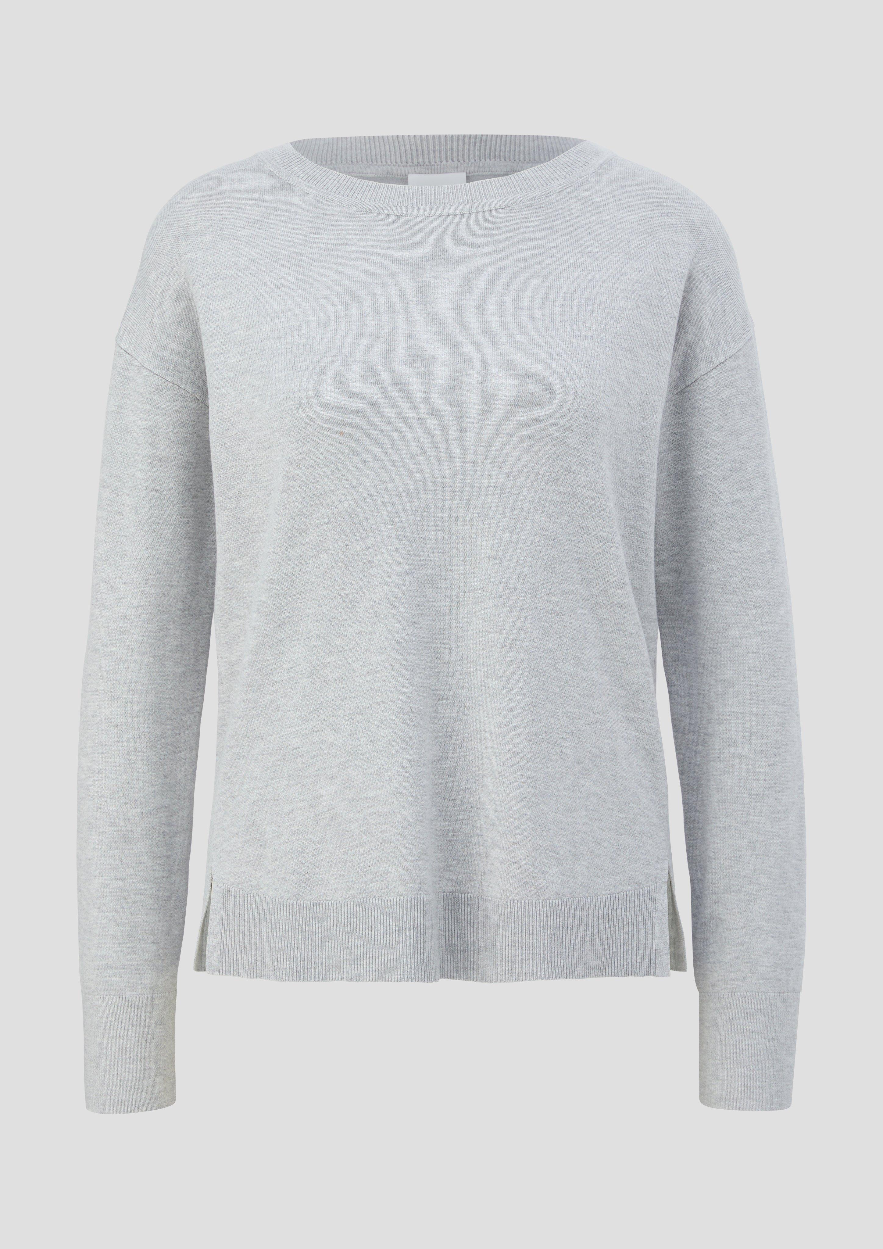 s.Oliver - Leichter Pullover aus Viskosemix, Damen, grau