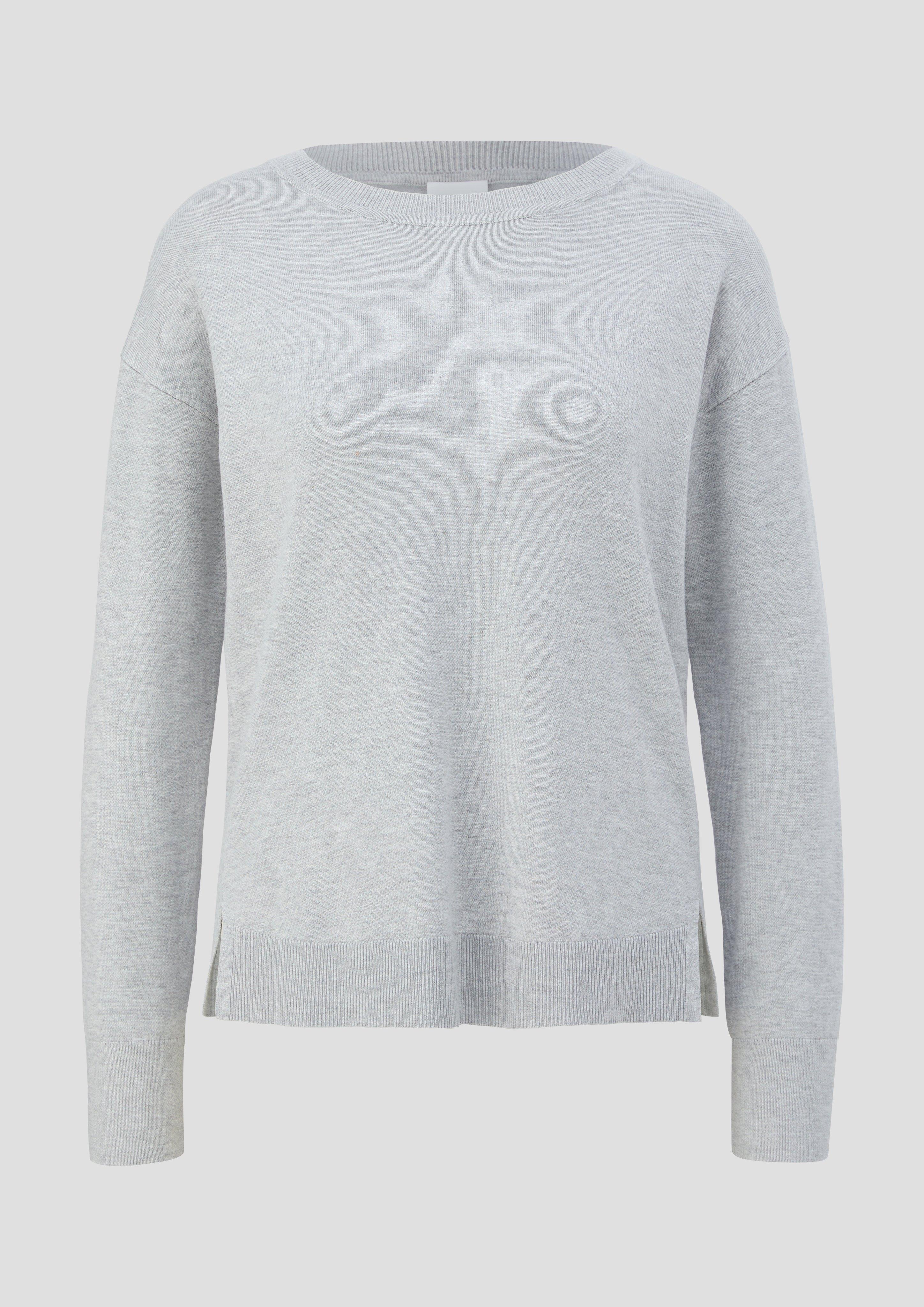 Thumbnail - s.Oliver - Leichter Pullover aus Viskosemix, Damen, grau