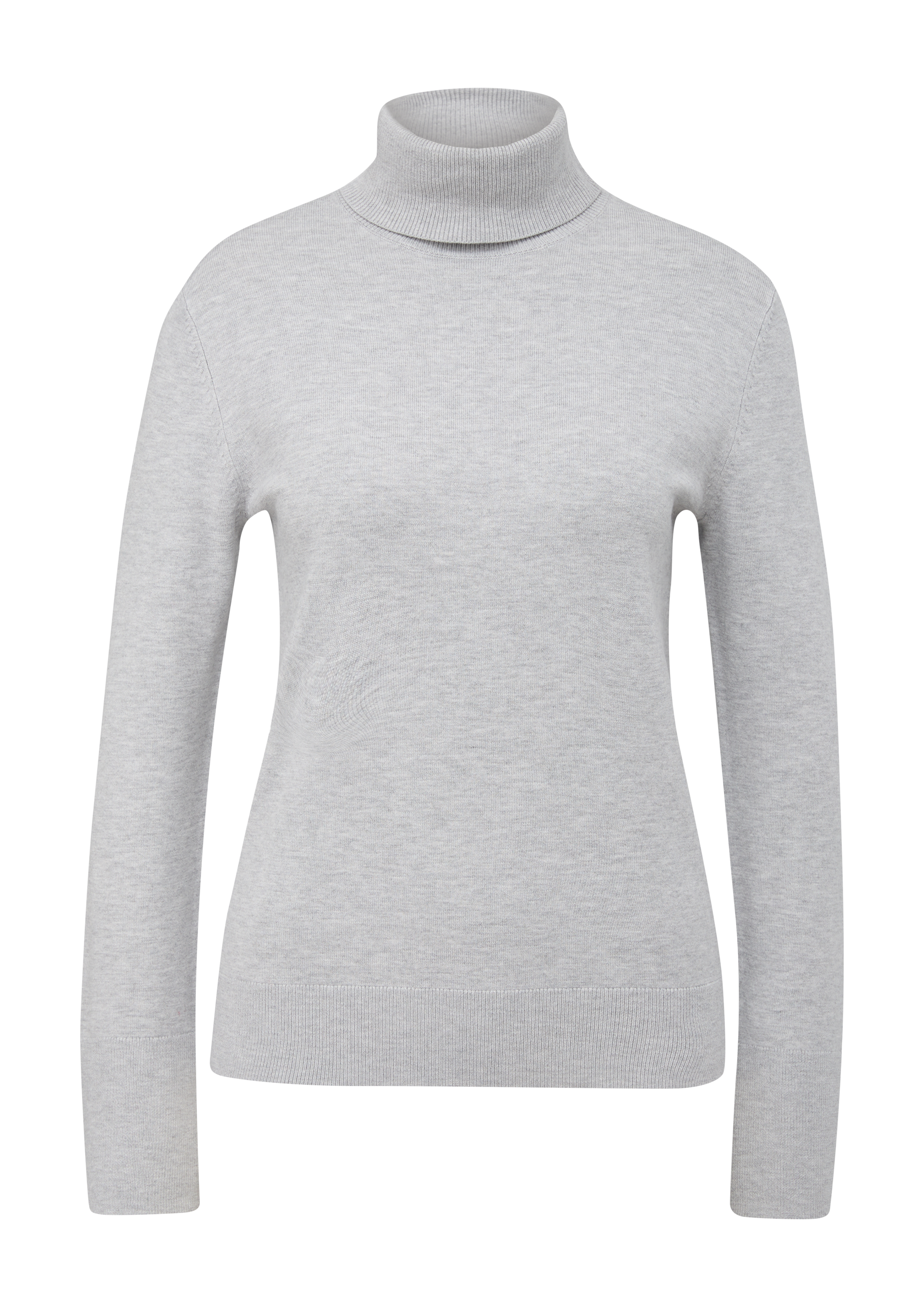 s.Oliver - Rollkragenpullover aus Viskosemix, Damen, grau