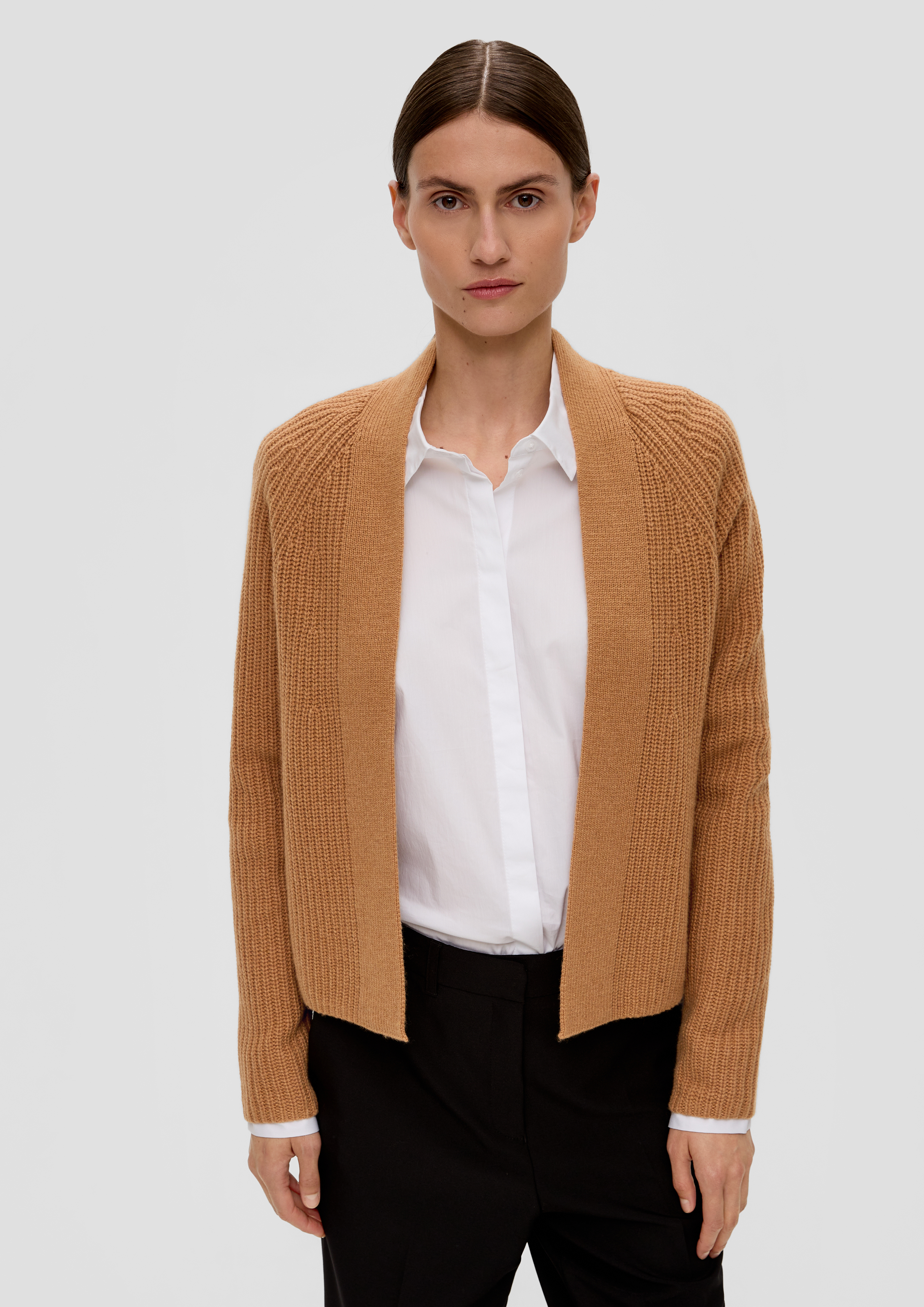 S.Oliver Kurzer Cardigan aus Wollmix