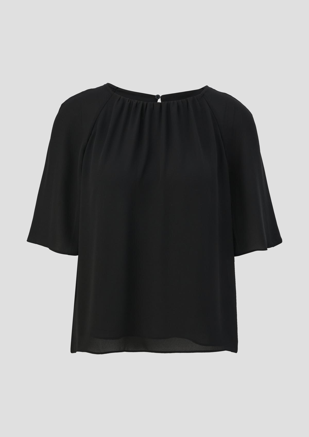 s.Oliver Chiffon blouse with gathers