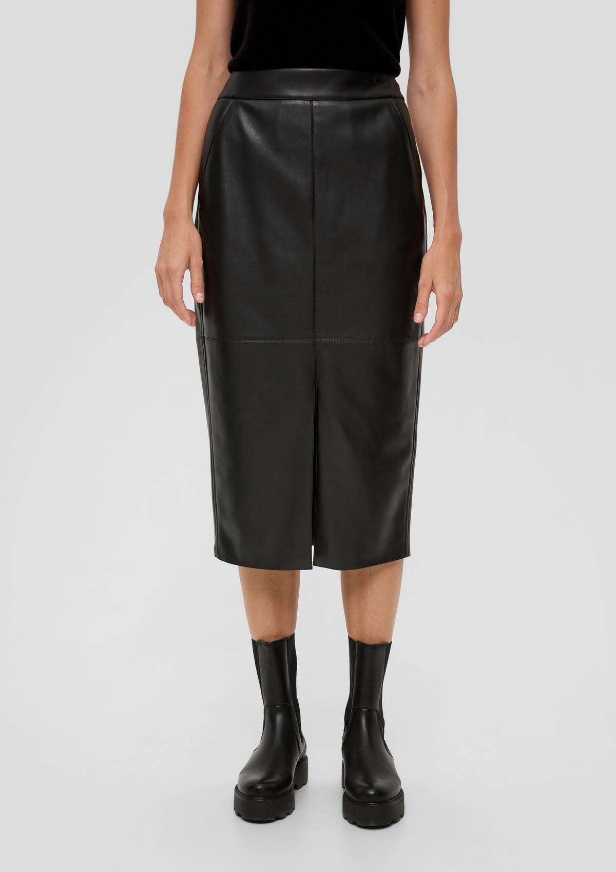 s.Oliver Faux leather skirt