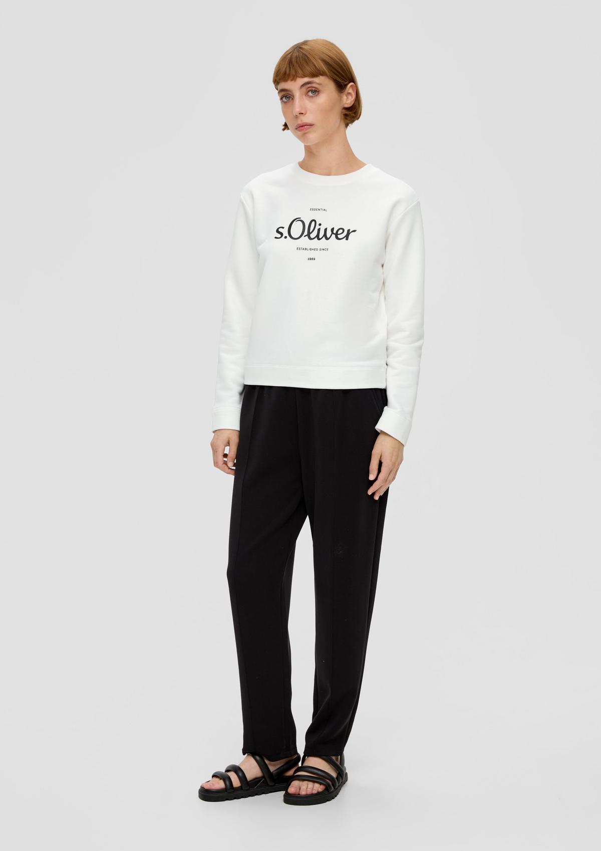 s.Oliver Sweat-shirt en coton stretch