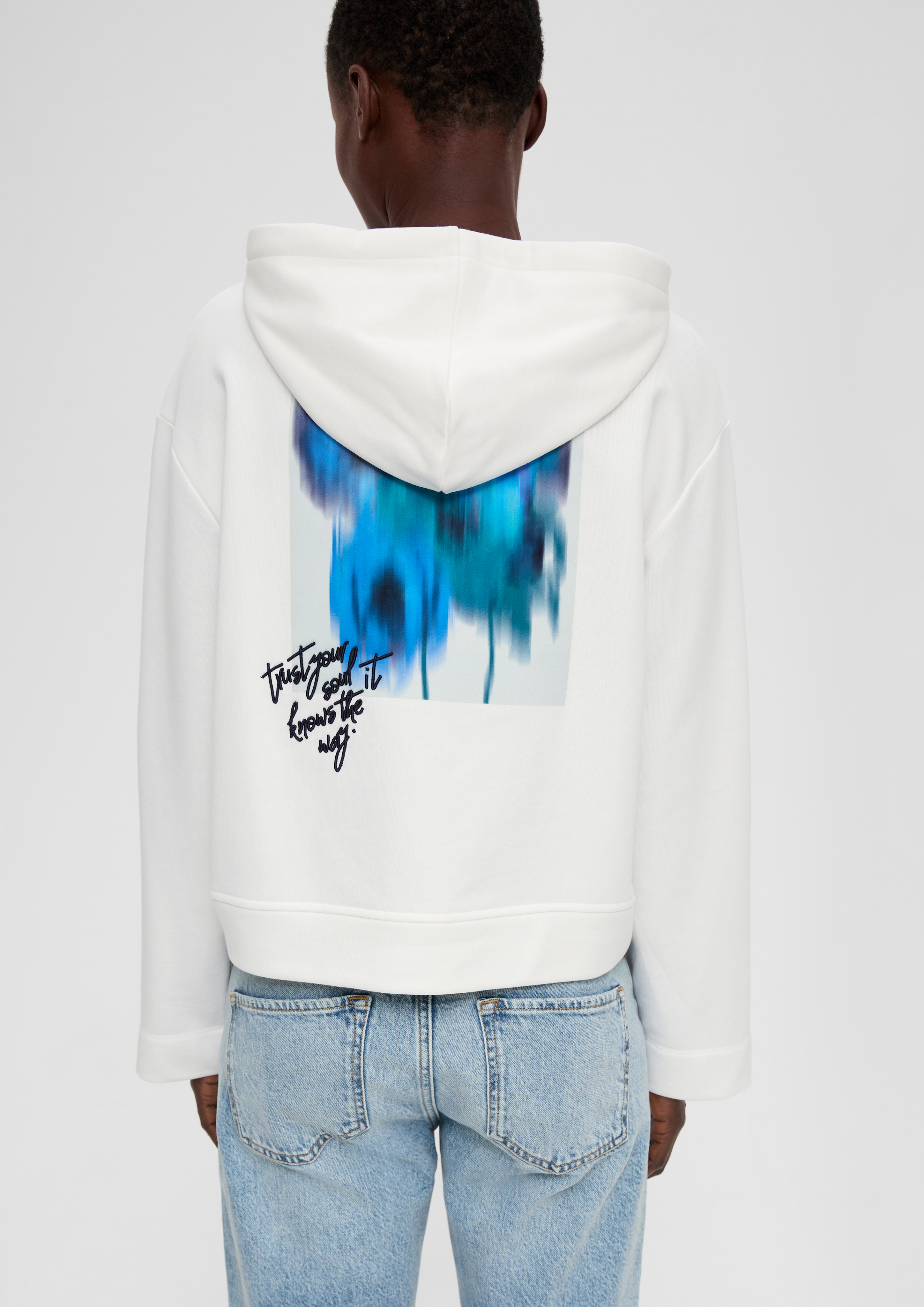 IVORY OVERSIZED HOODIE SWEATER