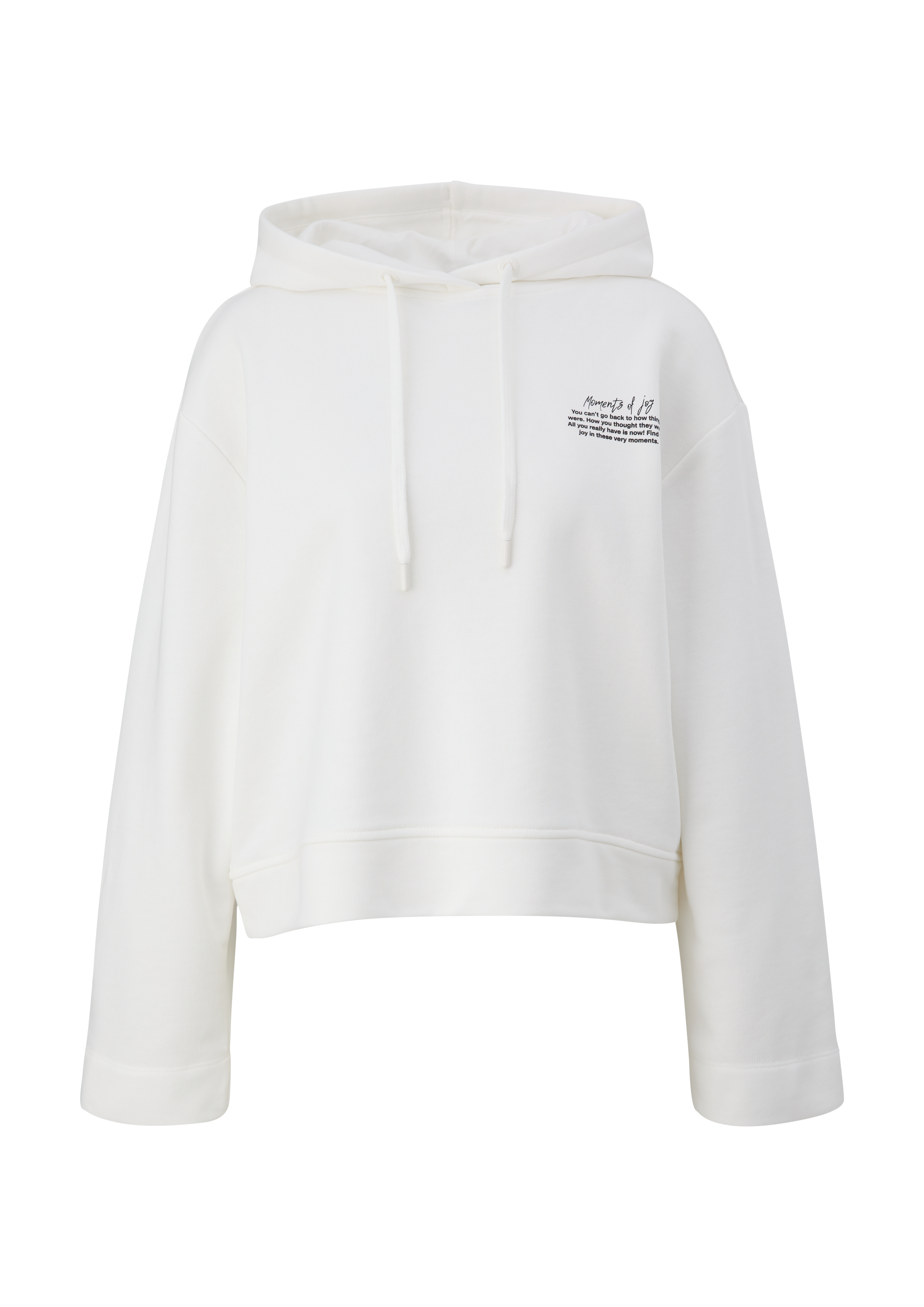 s.Oliver - Oversized Hoodie mit Print, Damen, creme