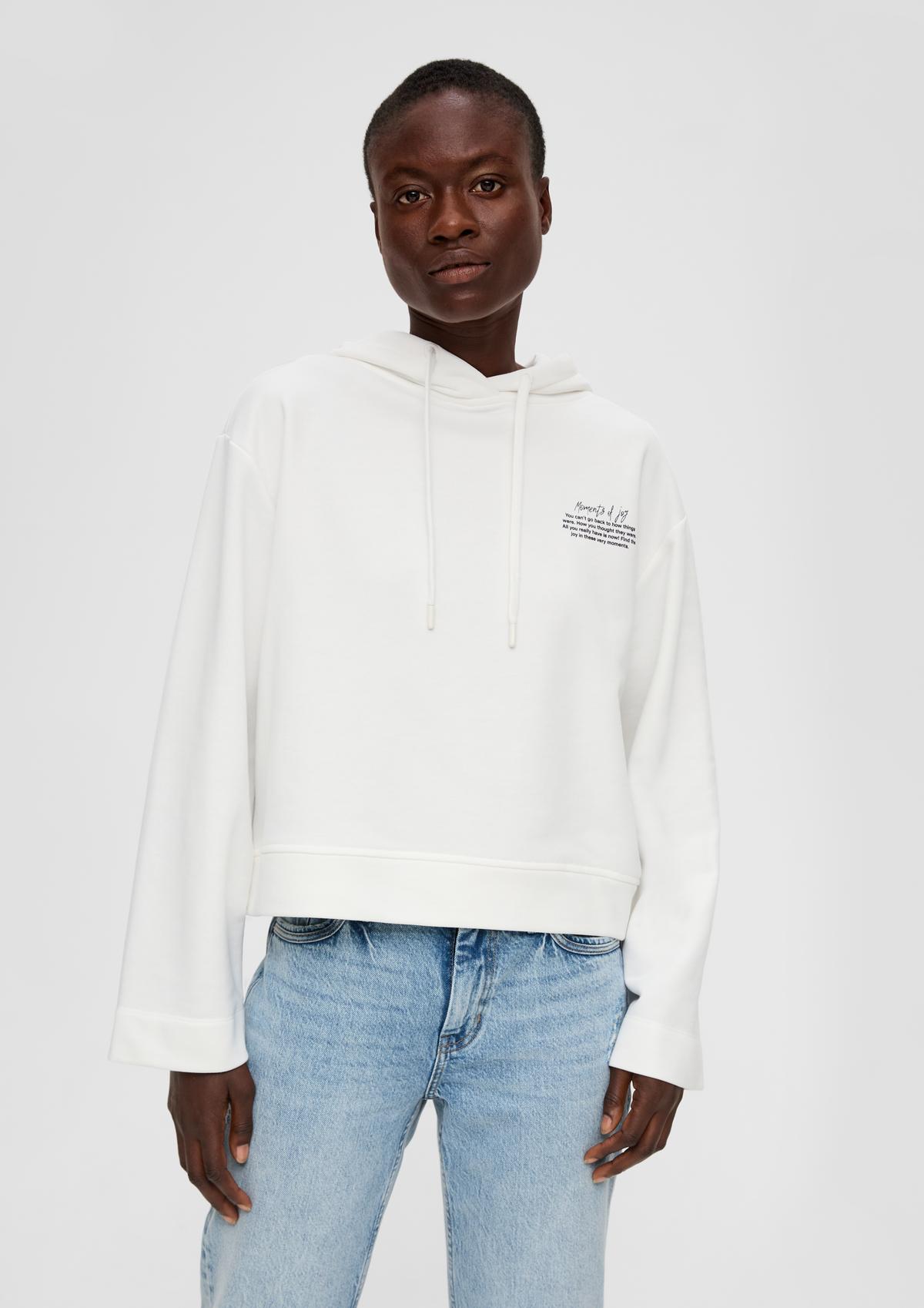 Oversized hoodie met print