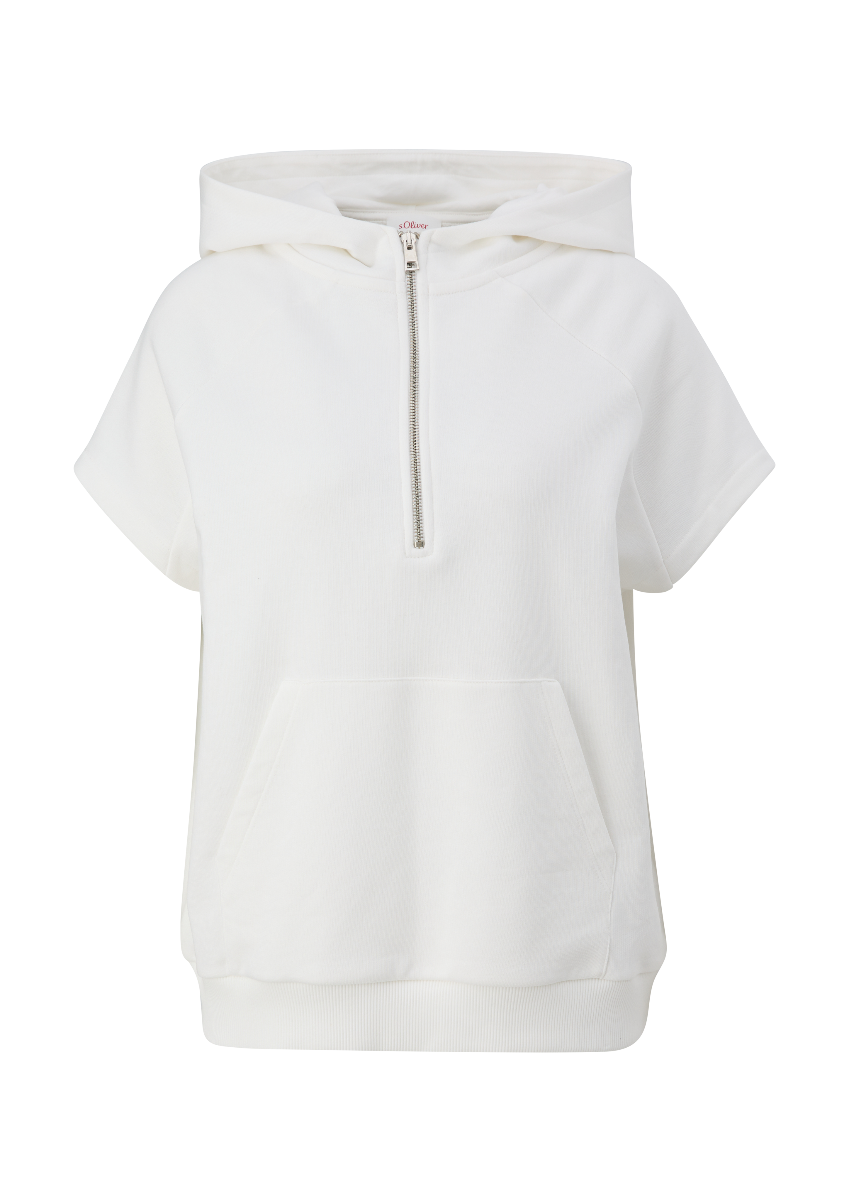 s.Oliver - Sweatshirt aus Baumwollmix, Damen, creme