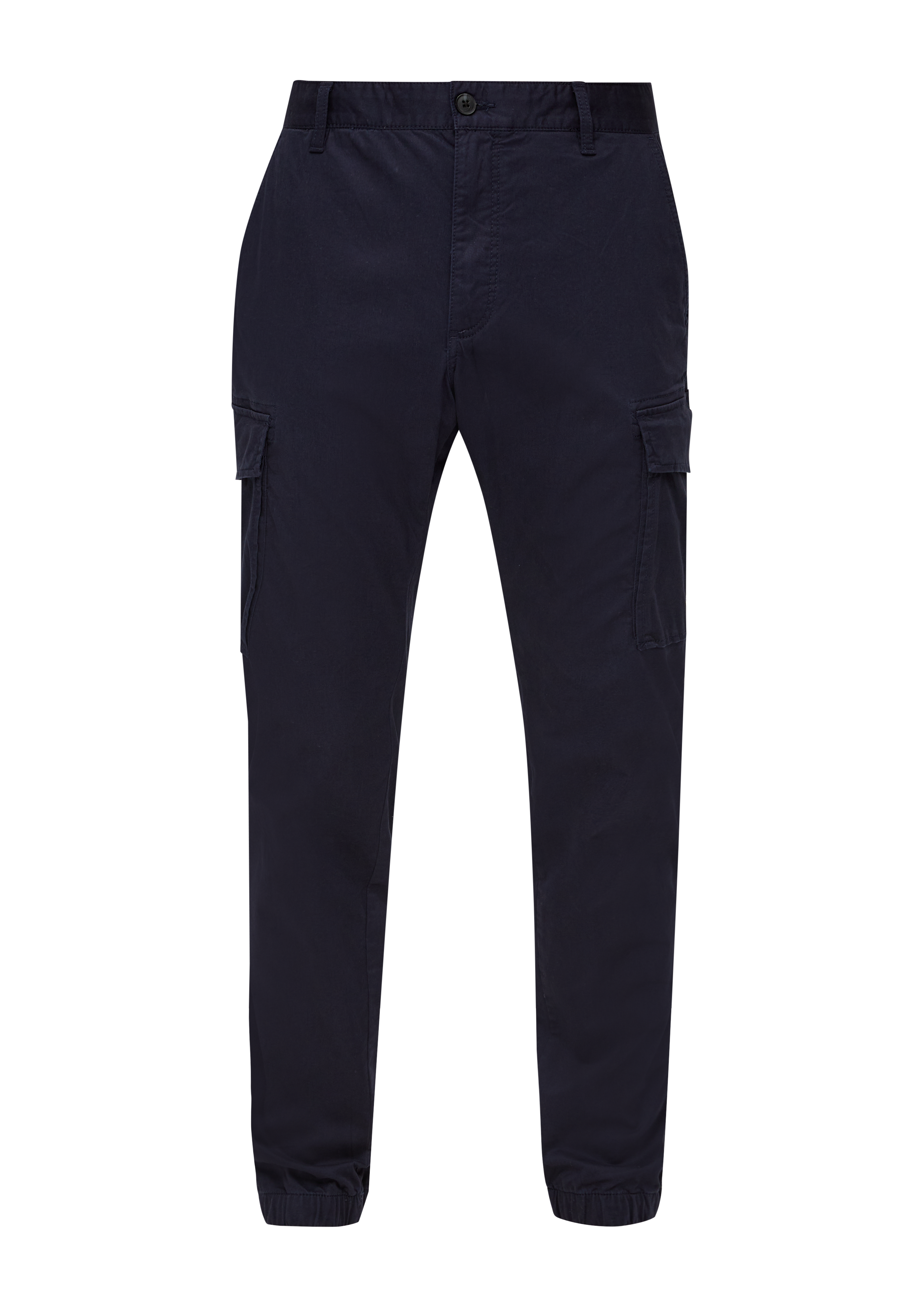 s.Oliver - Regular: Cargohose aus Baumwollstretch, Herren, blau