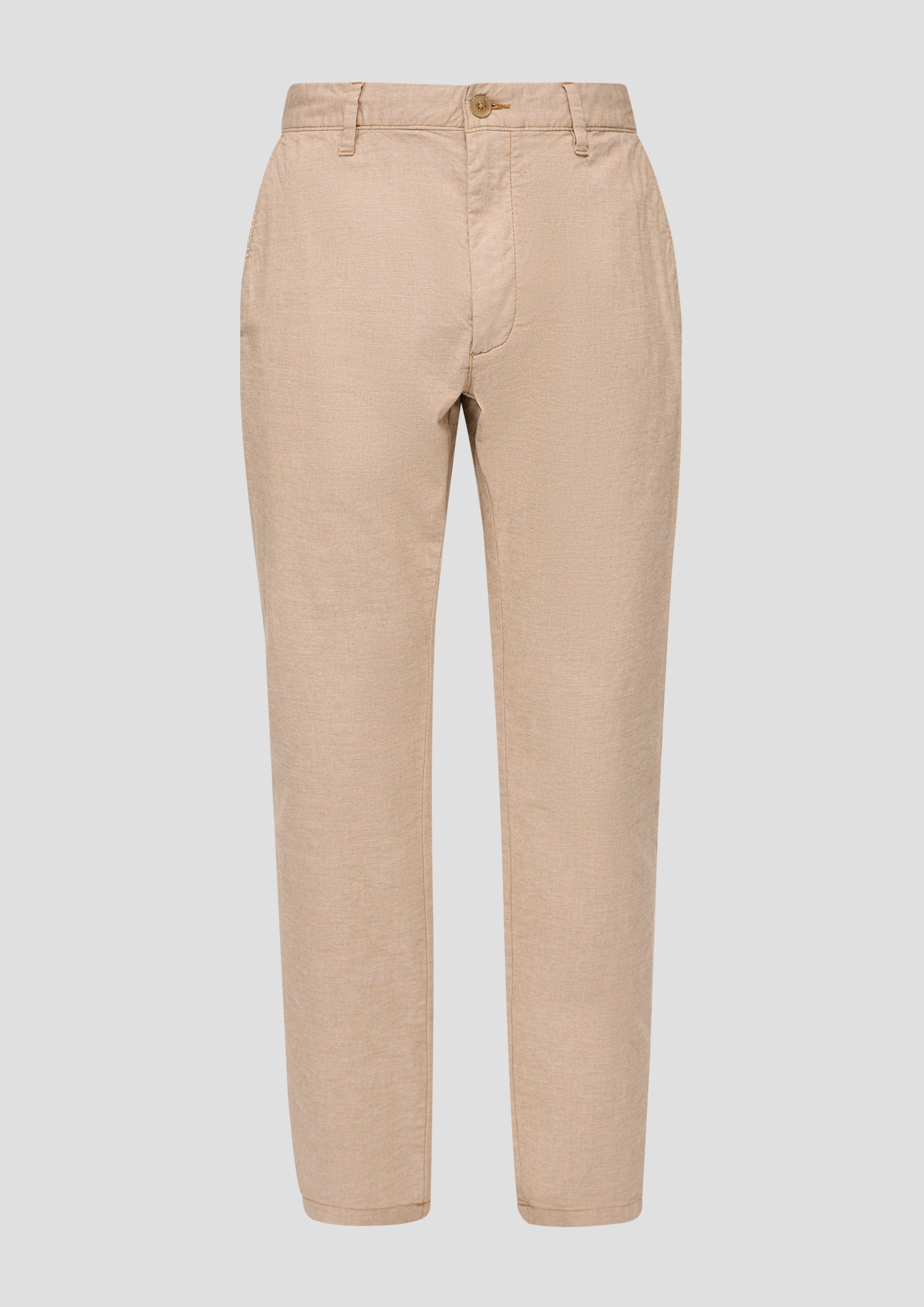 s.Oliver - Slim: Hose aus Baumwollstretch, Herren, Beige