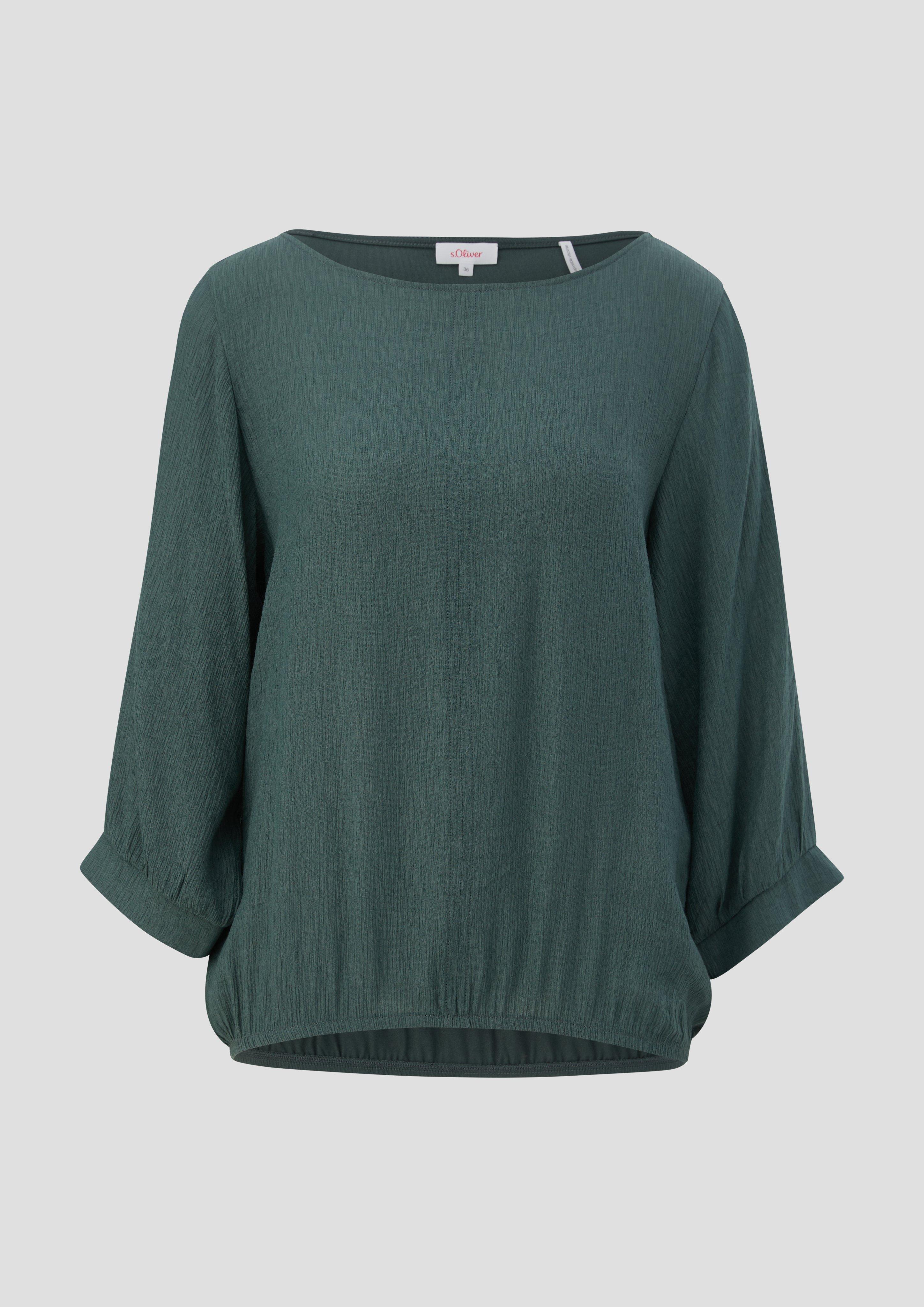 s.Oliver - Longsleeve mit glatter Rückenpartie, Damen, Grün