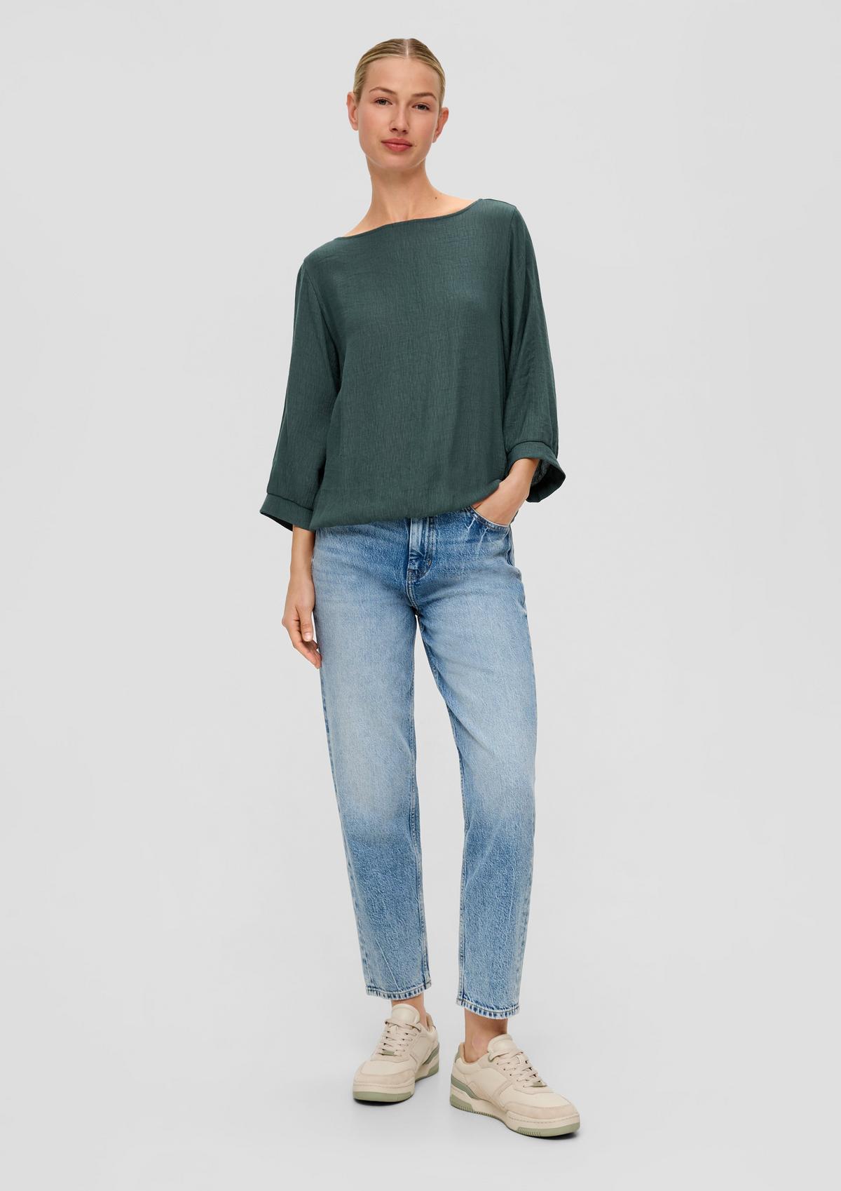 Long sleeve with a smooth back section - sage green | s.Oliver