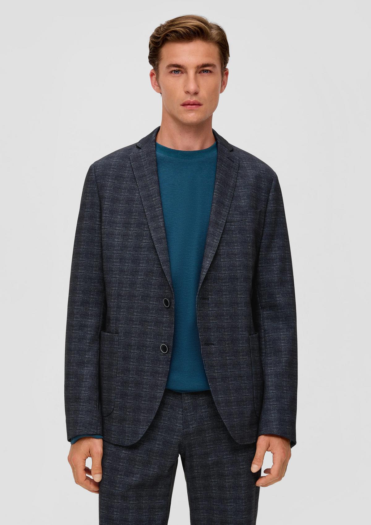 Slim fit: sports jacket with a check pattern - graphit