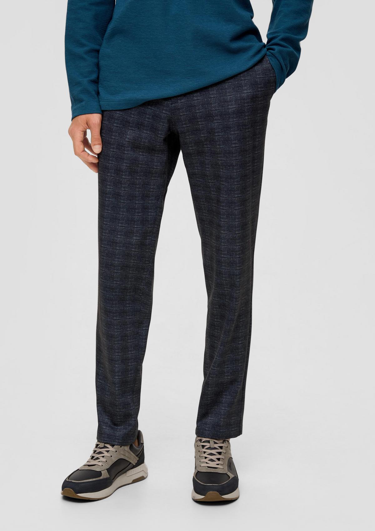 s.Oliver Slim fit: trousers with all-over print