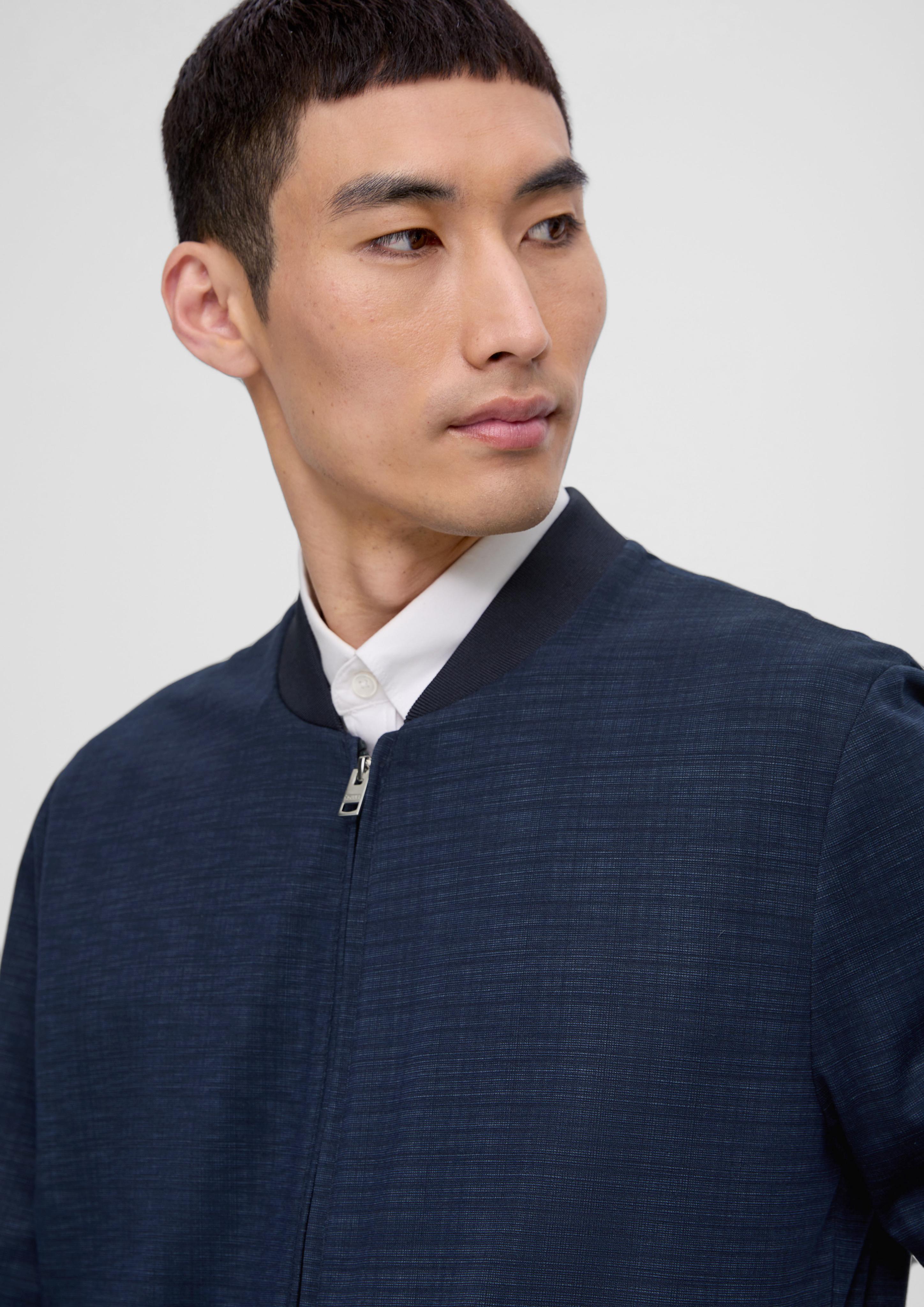 Blouson aus Viskosestretch - navy | s.Oliver