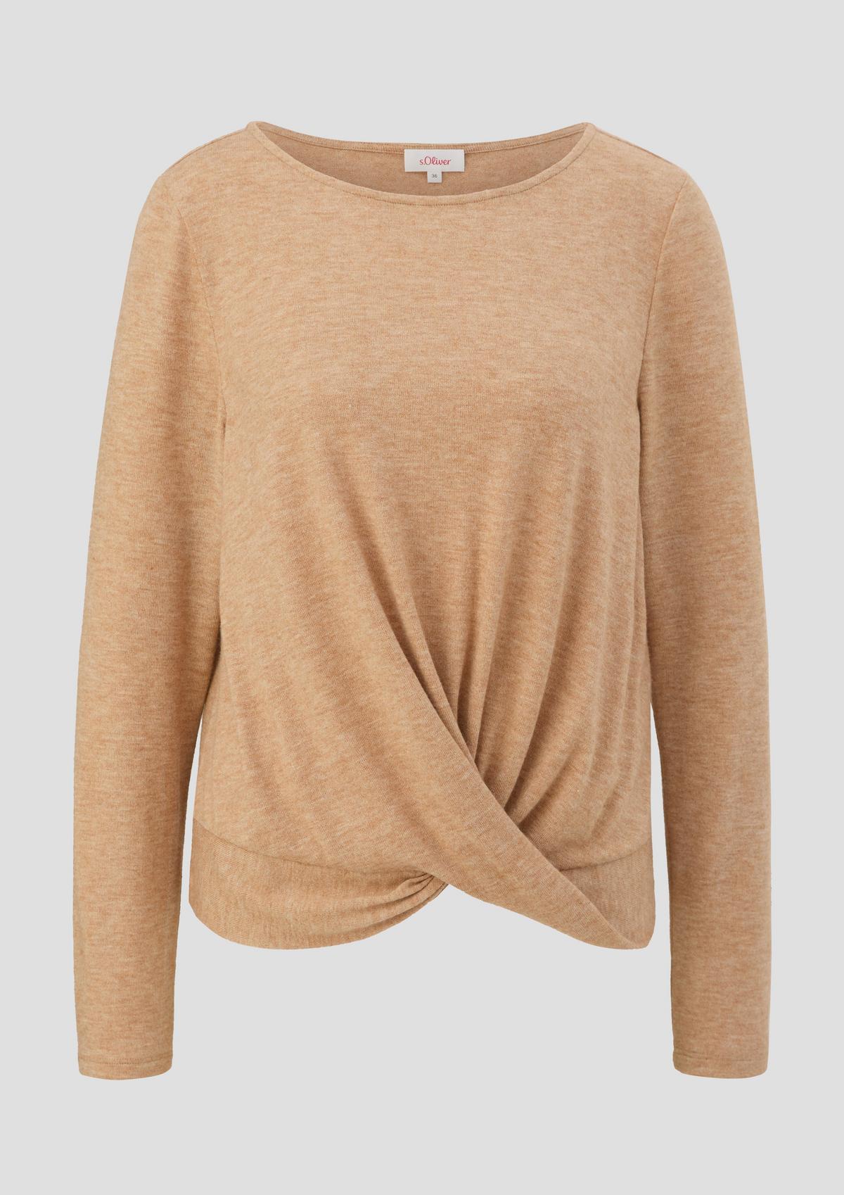 s.Oliver Long sleeve top with a wrap detail