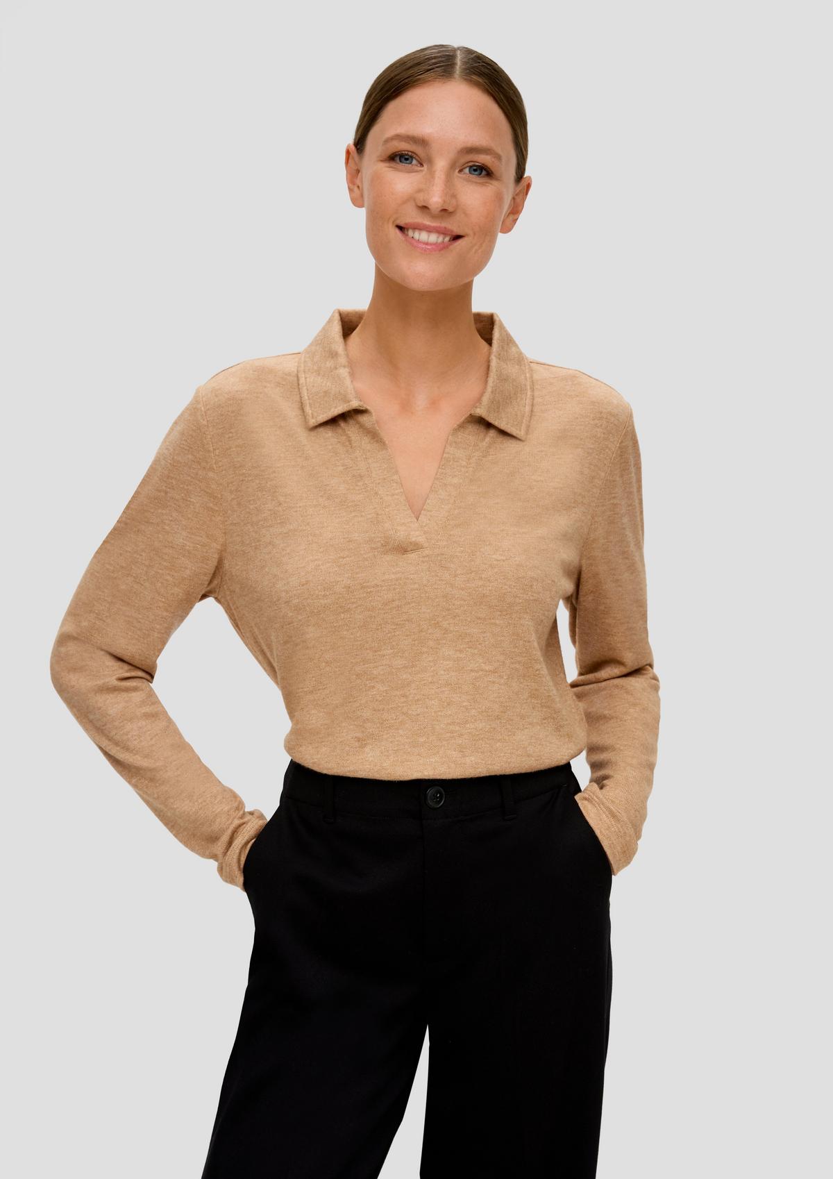 s.Oliver Long sleeve top in a viscose blend