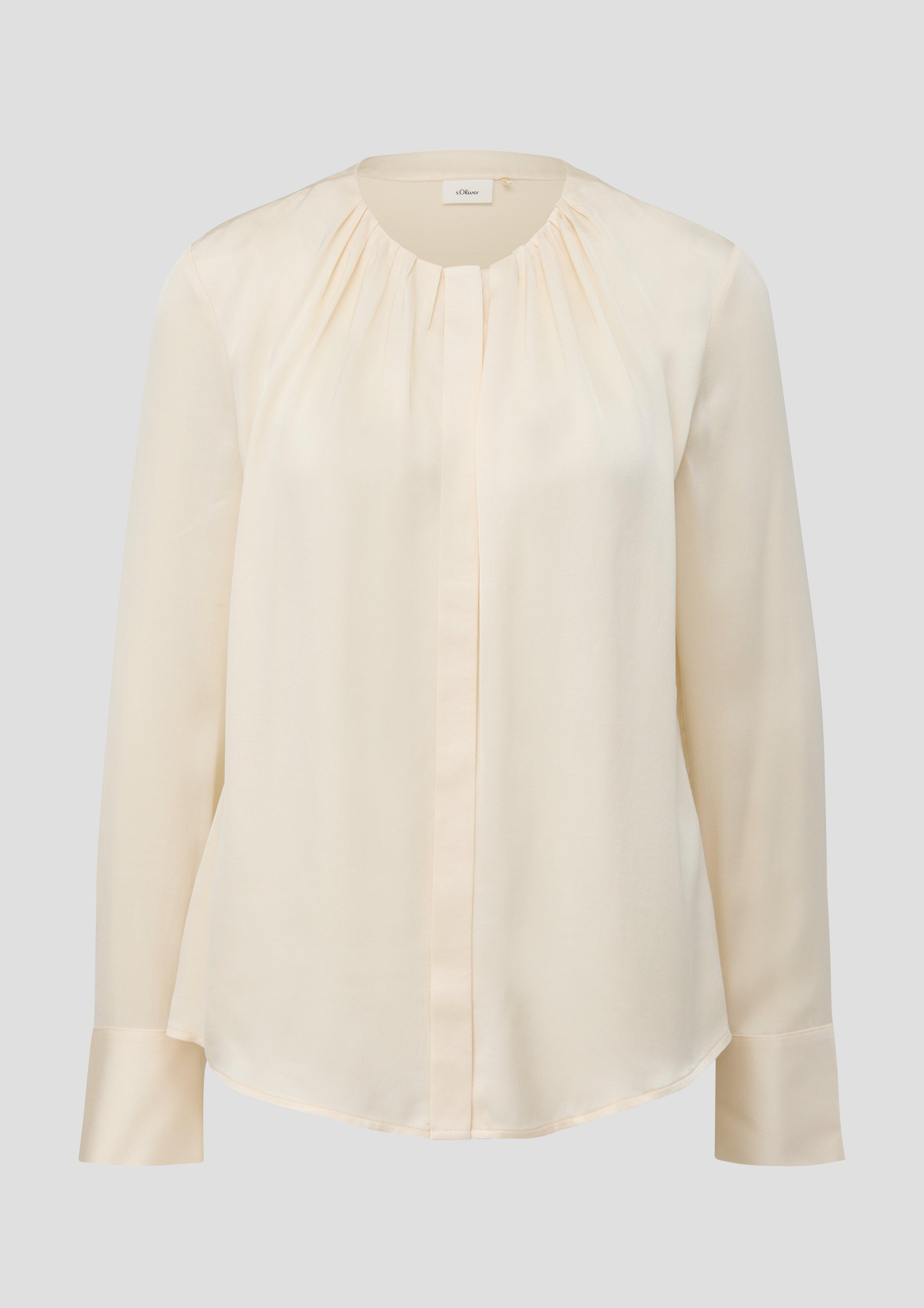 s.Oliver - Bluse aus Viskose, Damen, creme