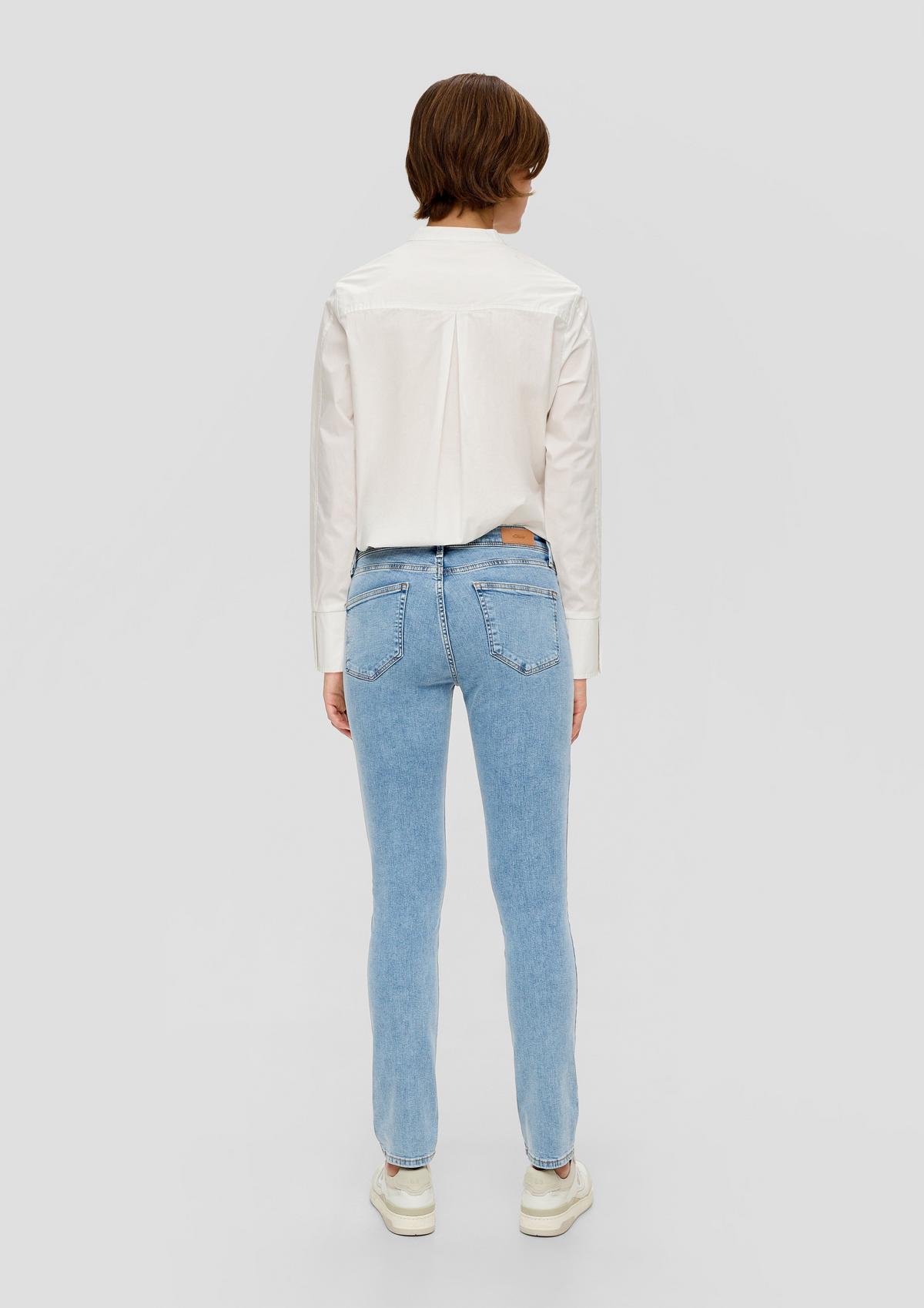 s.Oliver Jeans hlače Betsy/kroj Slim Fit/Mid Rise/ozke hlačnine/bombažni streč