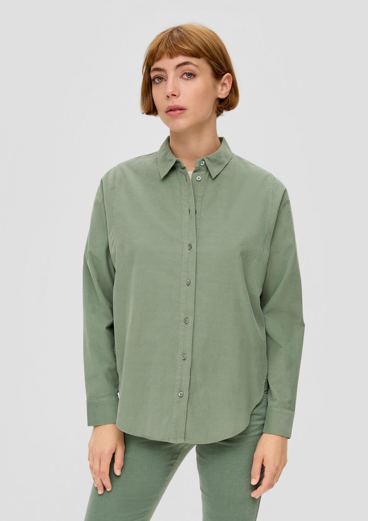 Corduroy blouse van katoen